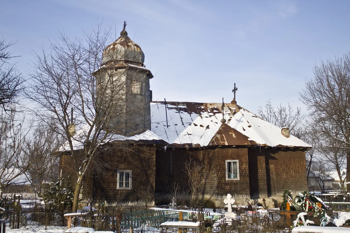 Photo showing: Biserica de lemn din Poloboc, judeţul Neamţ.