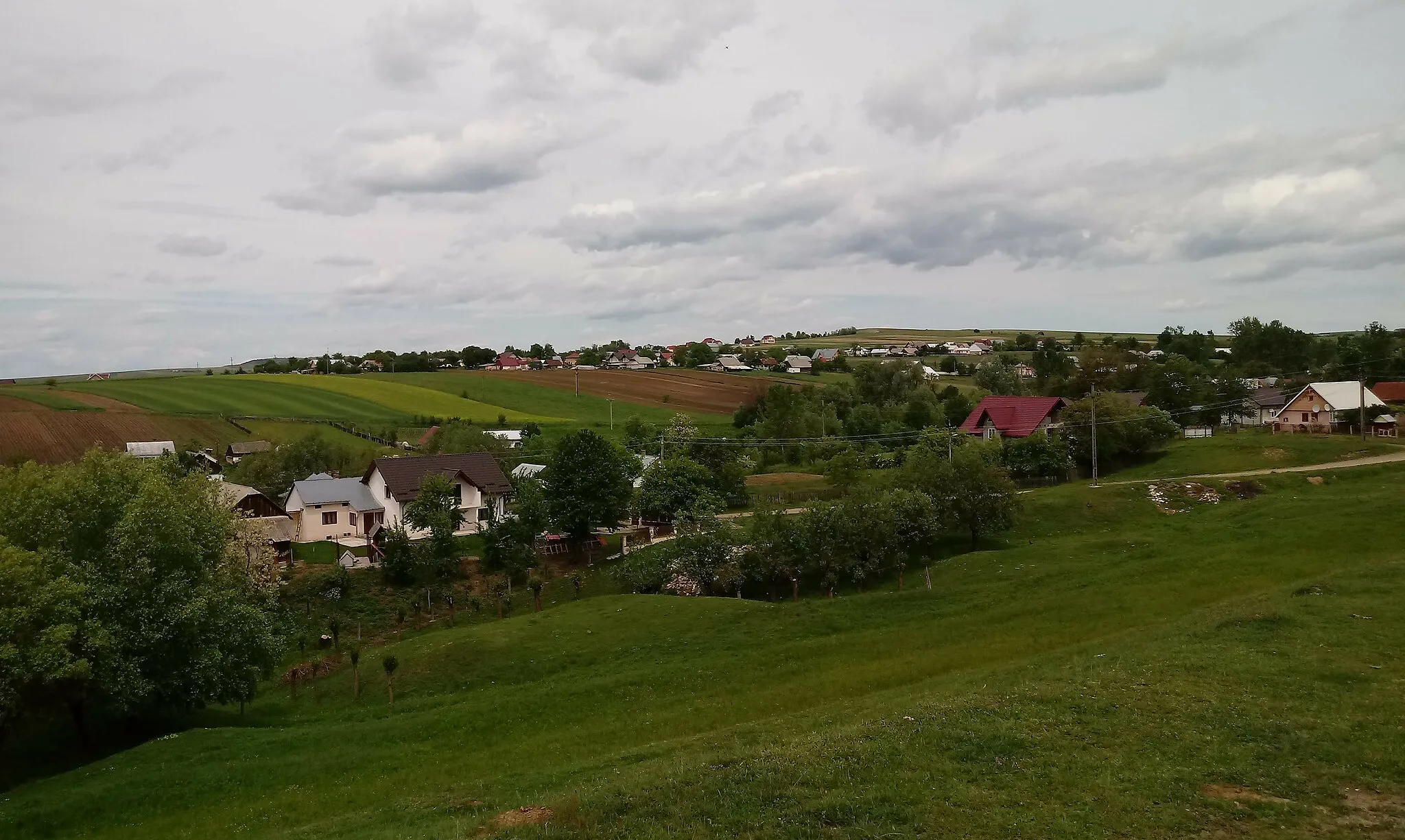 Photo showing: Used to be Szekely village under the name Fodadjisten, today is Romanian village under name Iacobeşti