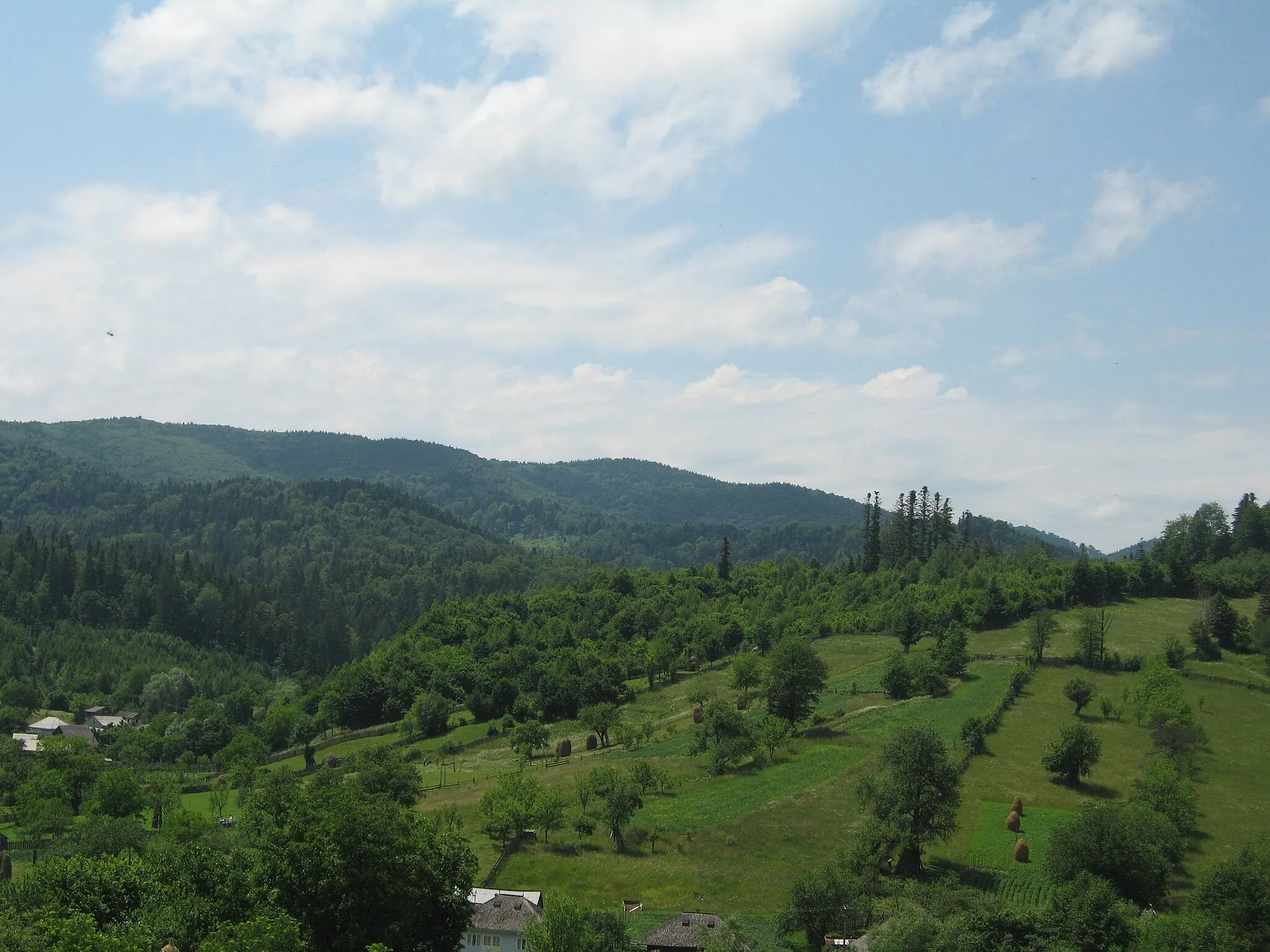 Photo showing: Peisaj din Slătioara, comuna Râșca, județul Suceava