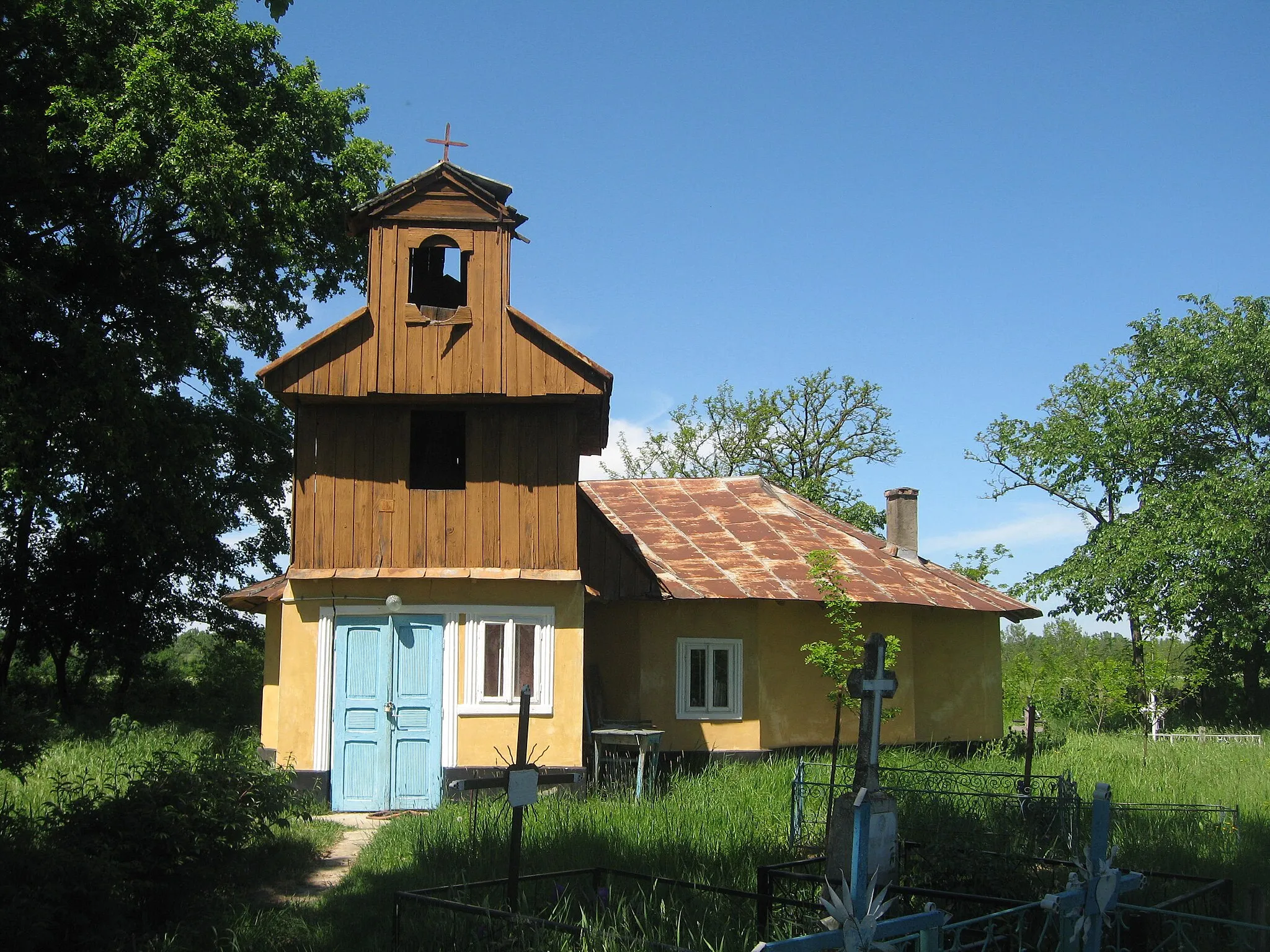 Photo showing: Old church in Medeleni, Iaşi County, Romania