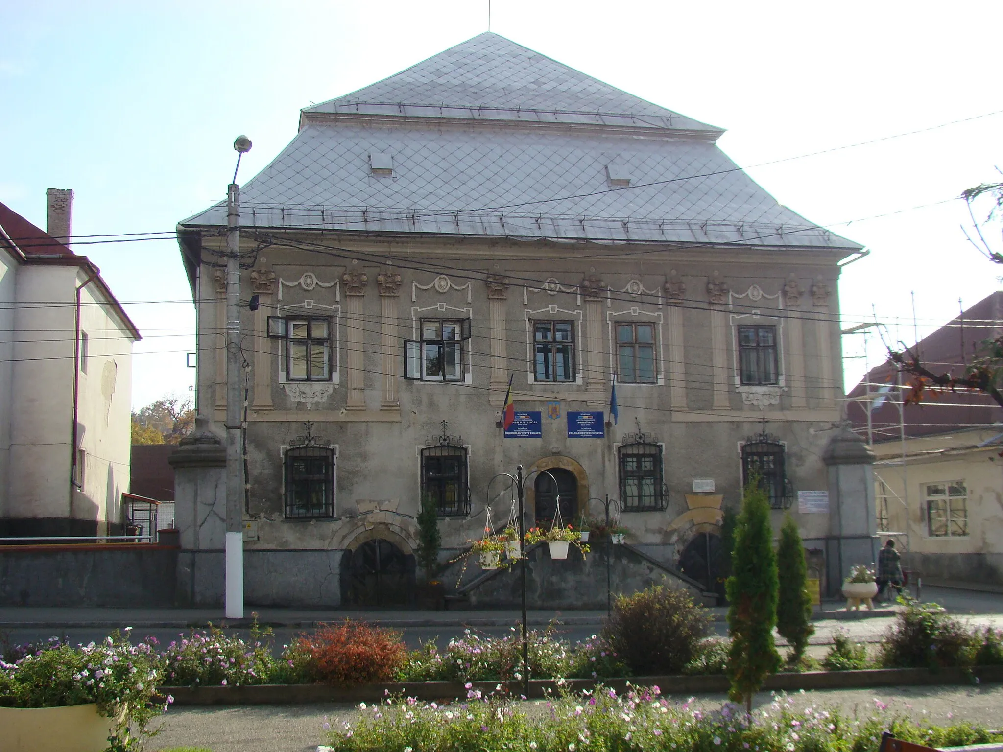 Photo showing: Sediul Oficiului minelor, azi Primăria Baia Sprie, Piața Libertății 4