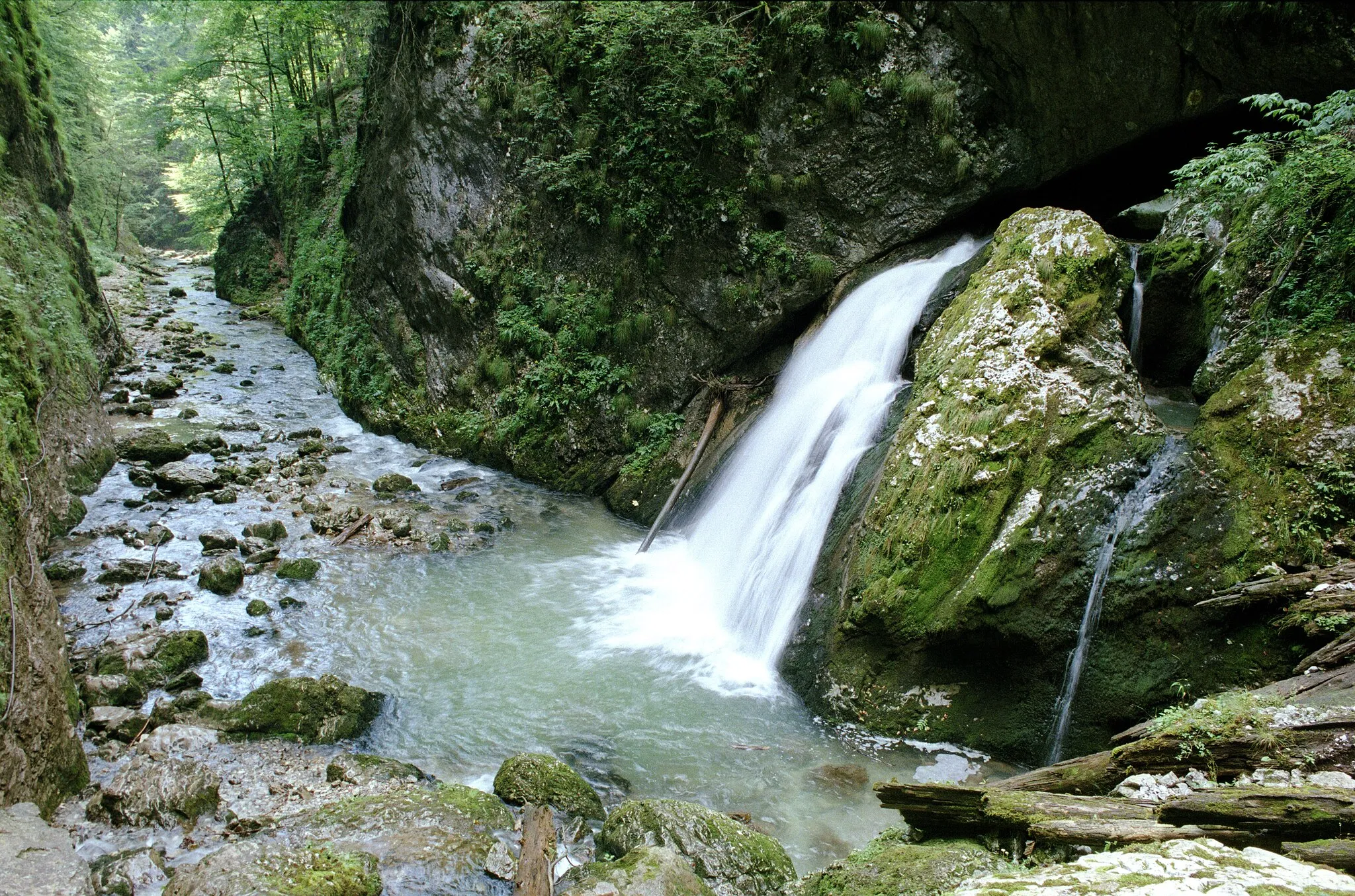 Photo showing: Galbena river gorge, Apuseni Natural Park, Bihor mnts, Romania