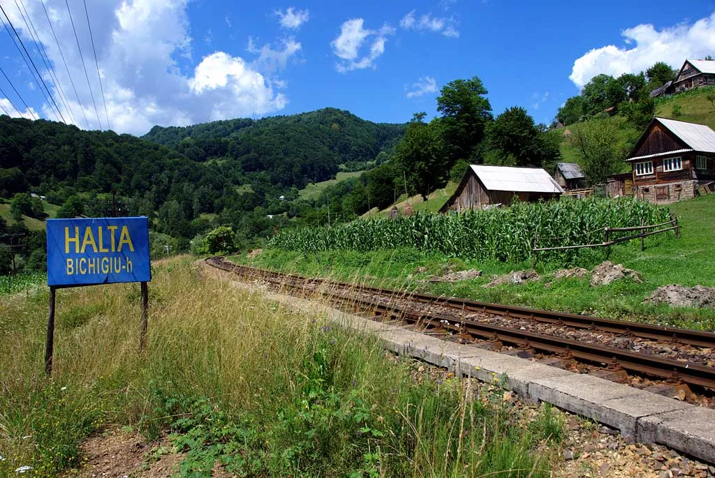 Photo showing: Trainstop in Bichigiu