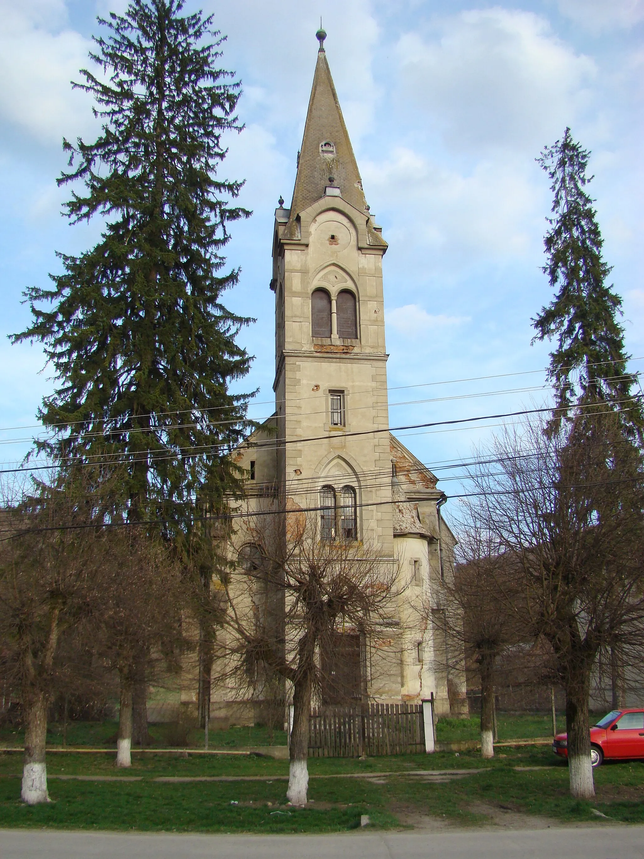 Photo showing: Biserica evanghelică, sat Chiraleș; comuna Lechința, județul Bistrița-Năsăud