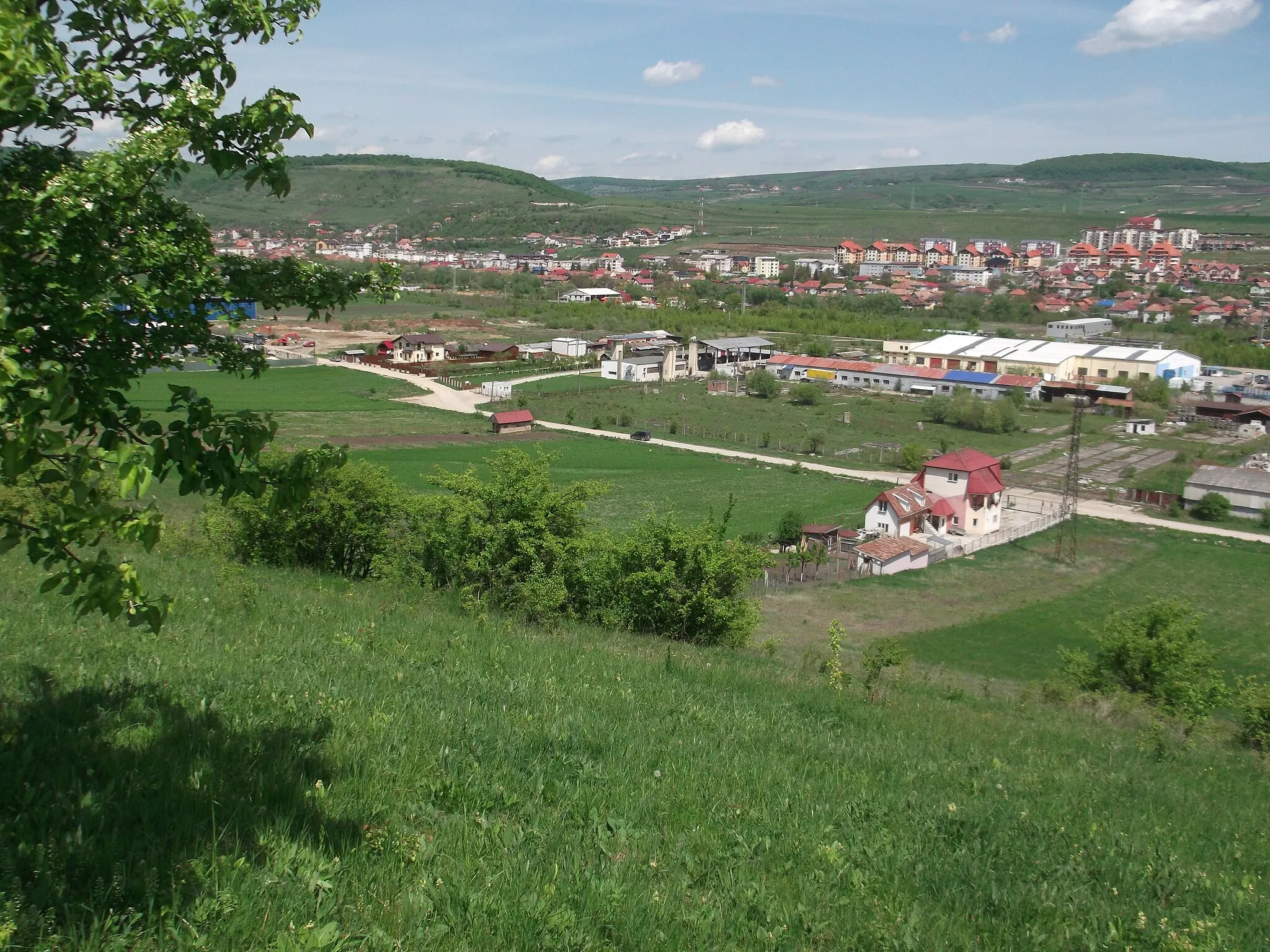 Photo showing: Panorama satului Baciu, jud. Cluj