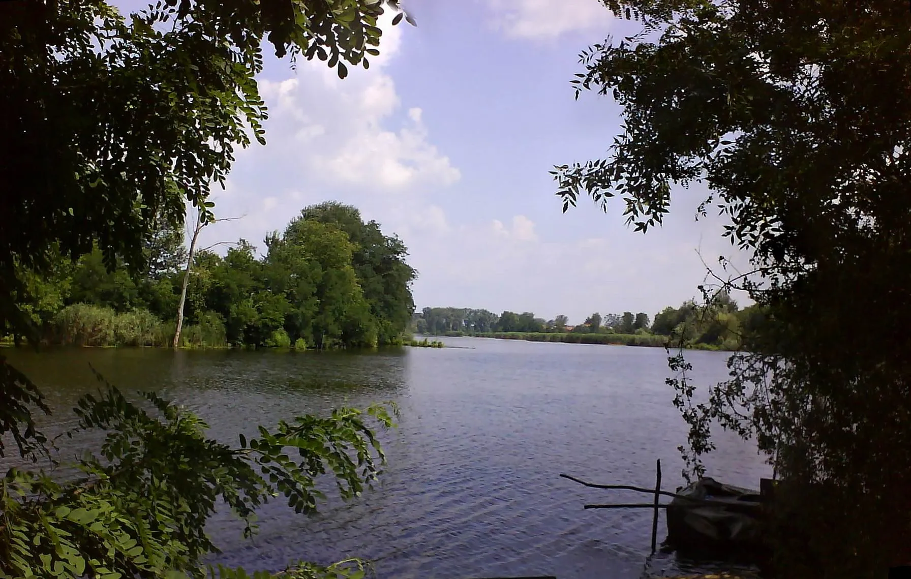 Photo showing: Holt-Szamos near Györtelek