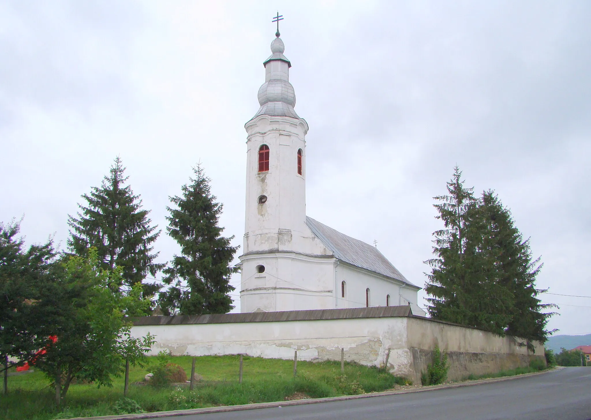 Photo showing: Roman Catholic church in Cristeștii Ciceului (Csicsókeresztúr), Bistriță-Năsăud County, Romania