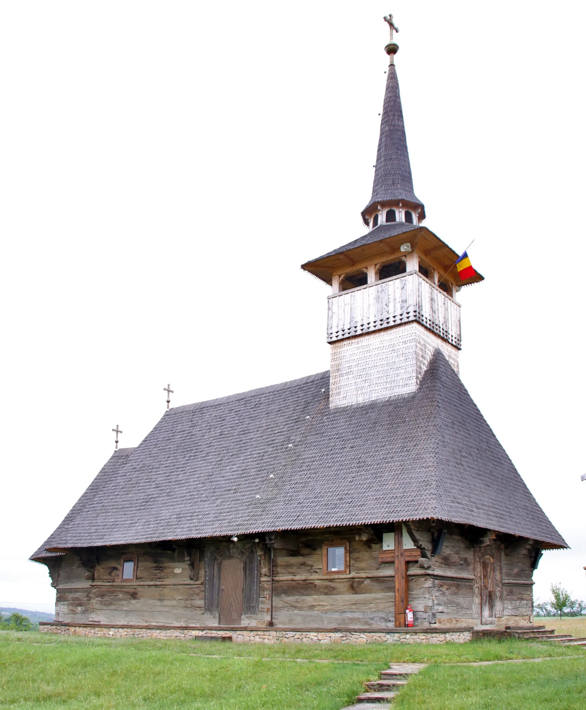 Photo showing: Cucuceni, Bihor: the wooden church initially in Ghighişeni. North-West.