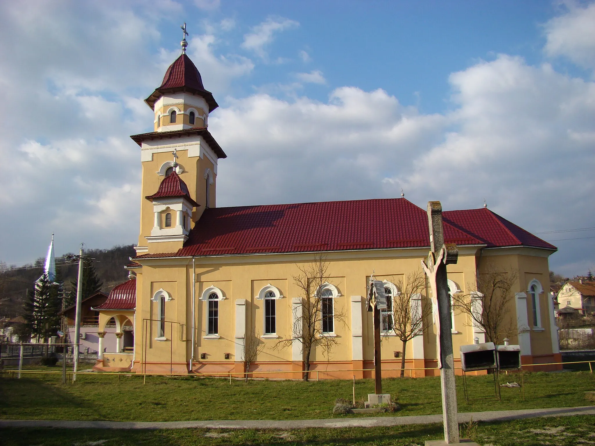 Photo showing: Biserica greco-catolică „Sfântul Gheorghe” din Ocna Dejului