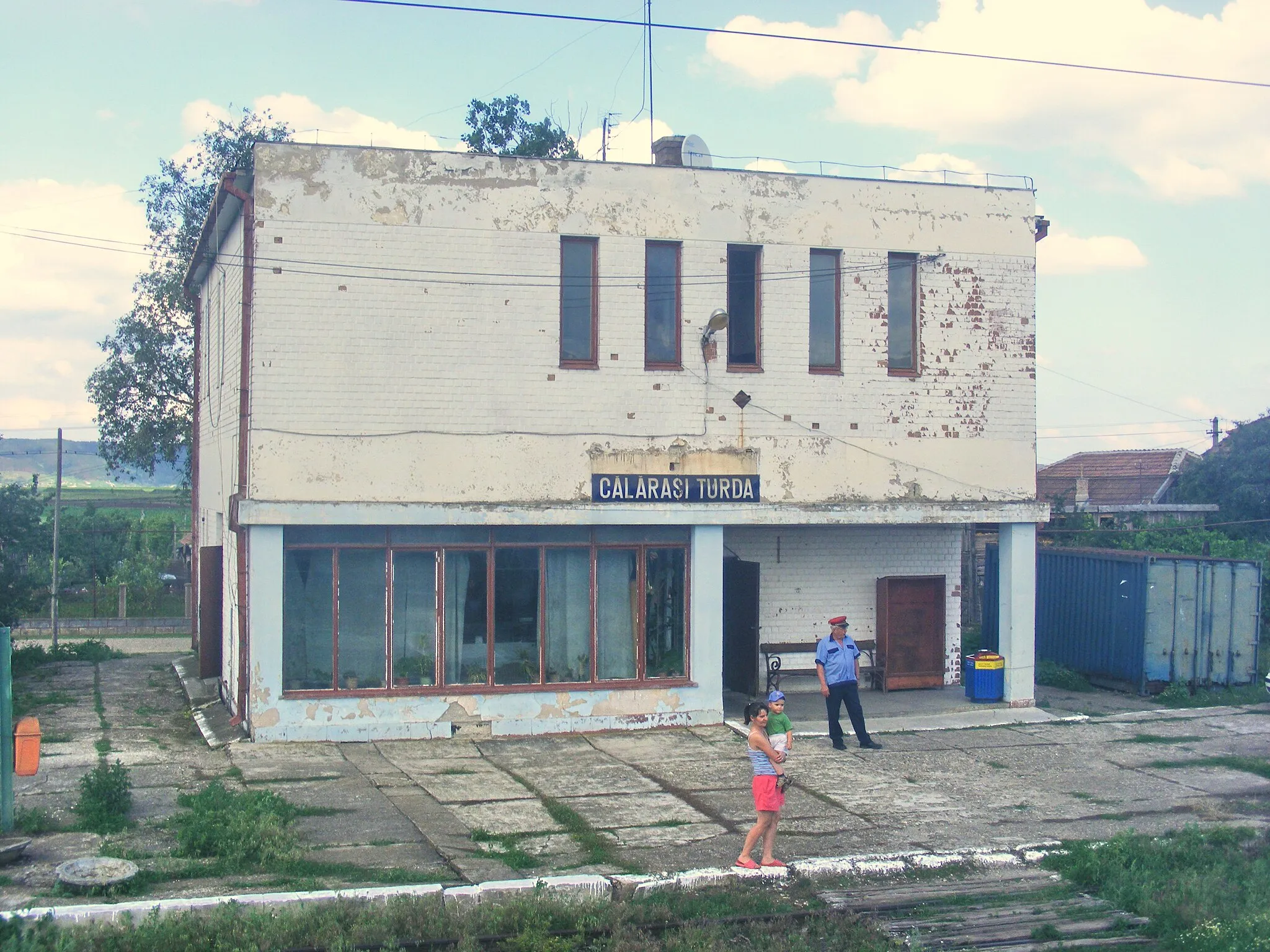 Photo showing: The train station in Harasztos (Călăraşi).