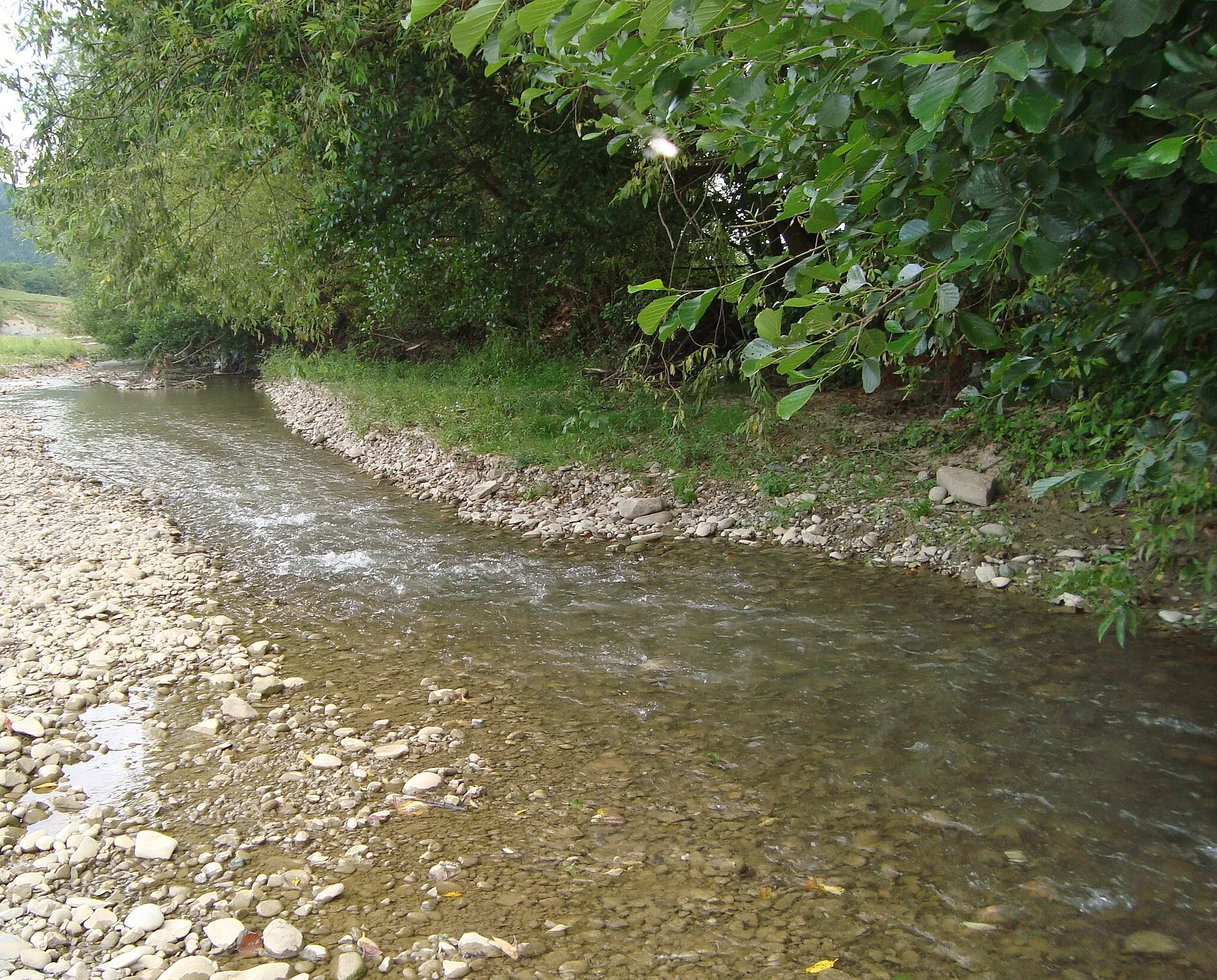 Photo showing: Râul Sălătruc prin Rugășești