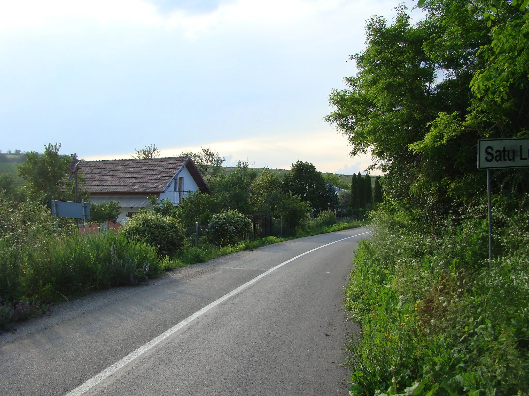 Photo showing: The road Pădureni (Chinteni), Cluj-Satu Lung, Cluj County, Romania