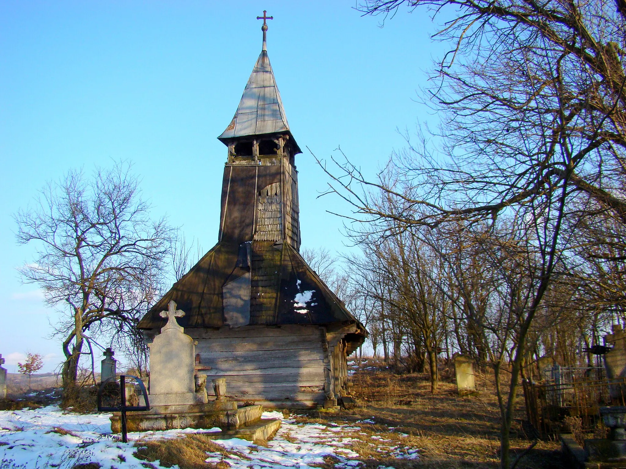 Photo showing: Wooden church in Săliștea Veche, Cluj County, Romania