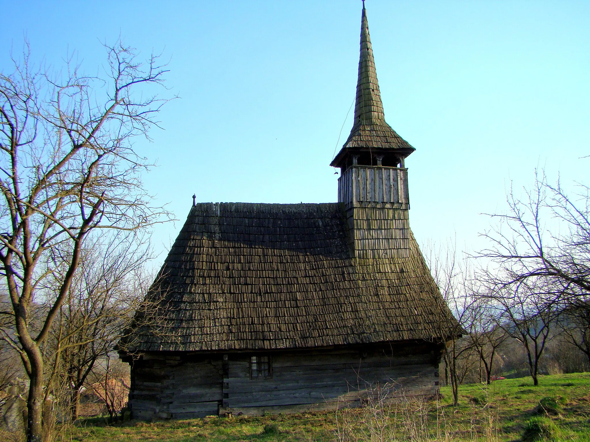 Photo showing: Biserica de lemn „Sf. Nicolae”, sat Muncel; comuna Câțcău	93	   sec. XVIII