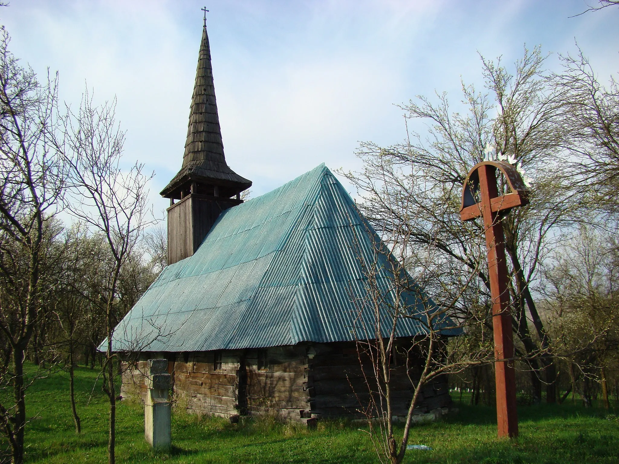 Photo showing: Biserica de lemn din Tioltiur, judeţul Cluj.
