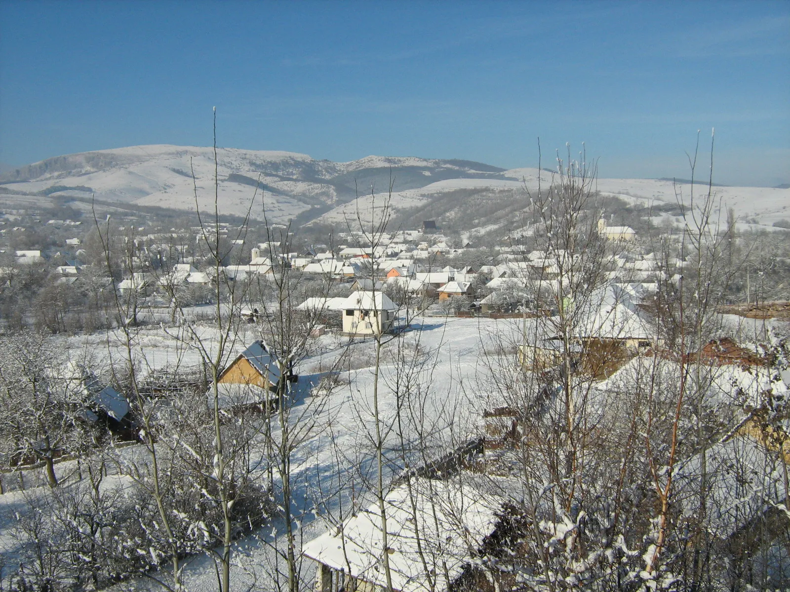 Photo showing: Podeni (iarna), judet Cluj