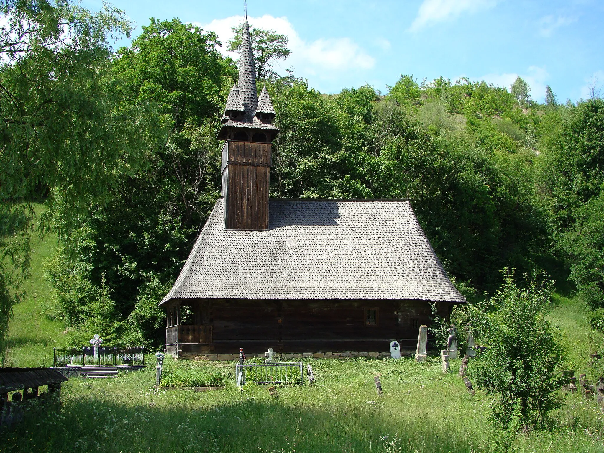 Photo showing: Wooden church in Glod (Gâlgău), Sălaj