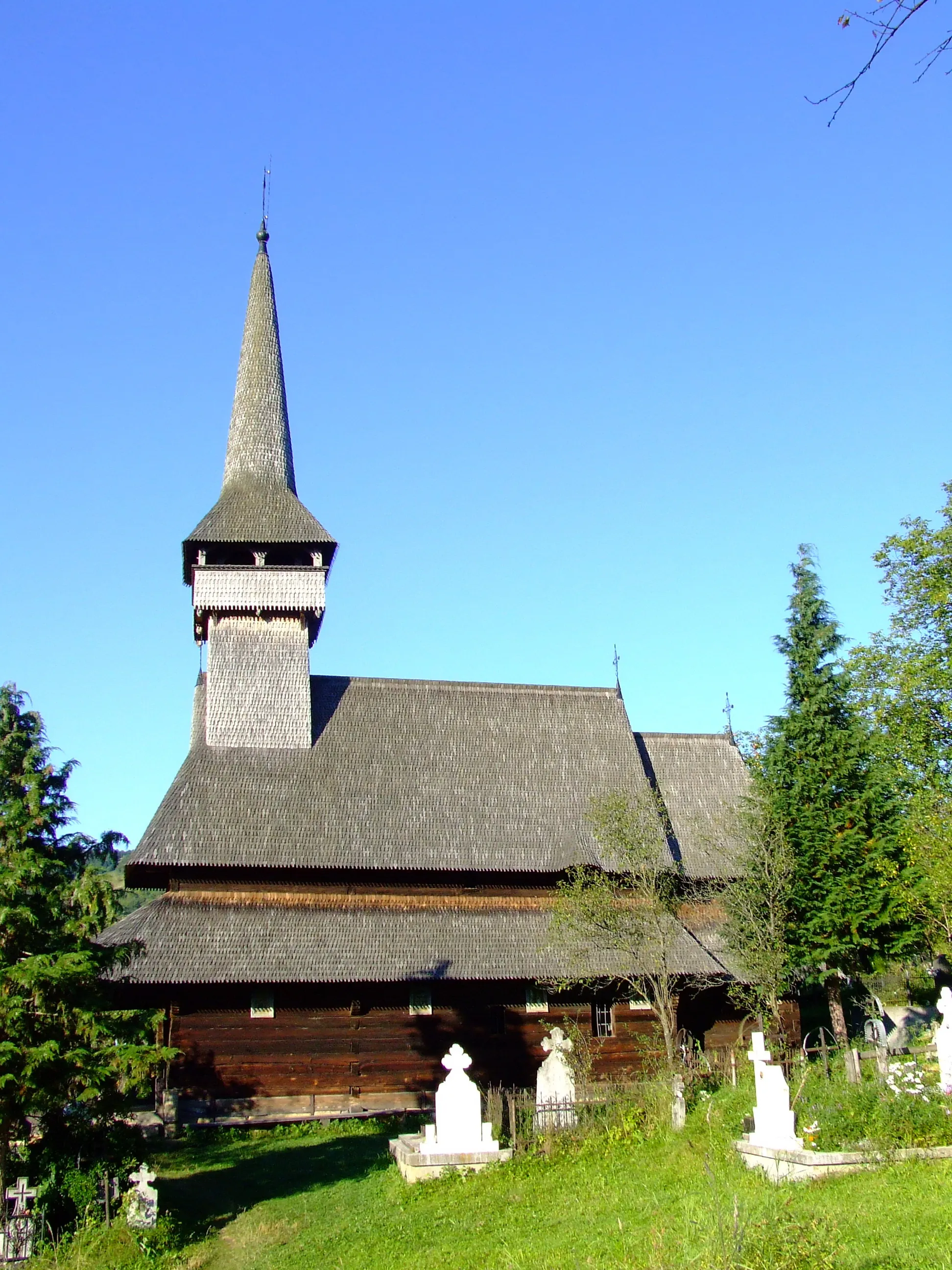 Photo showing: Wooden church in Poienile Izei, Maramureş