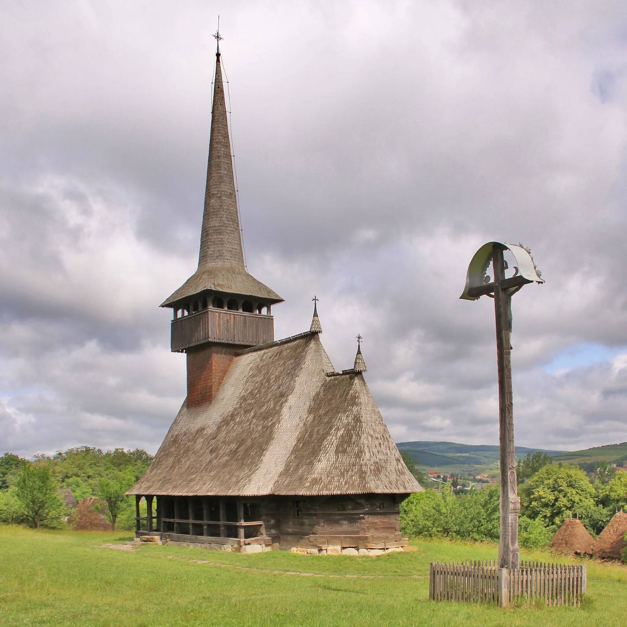 Photo showing: Wooden church in Cizer, Cluj