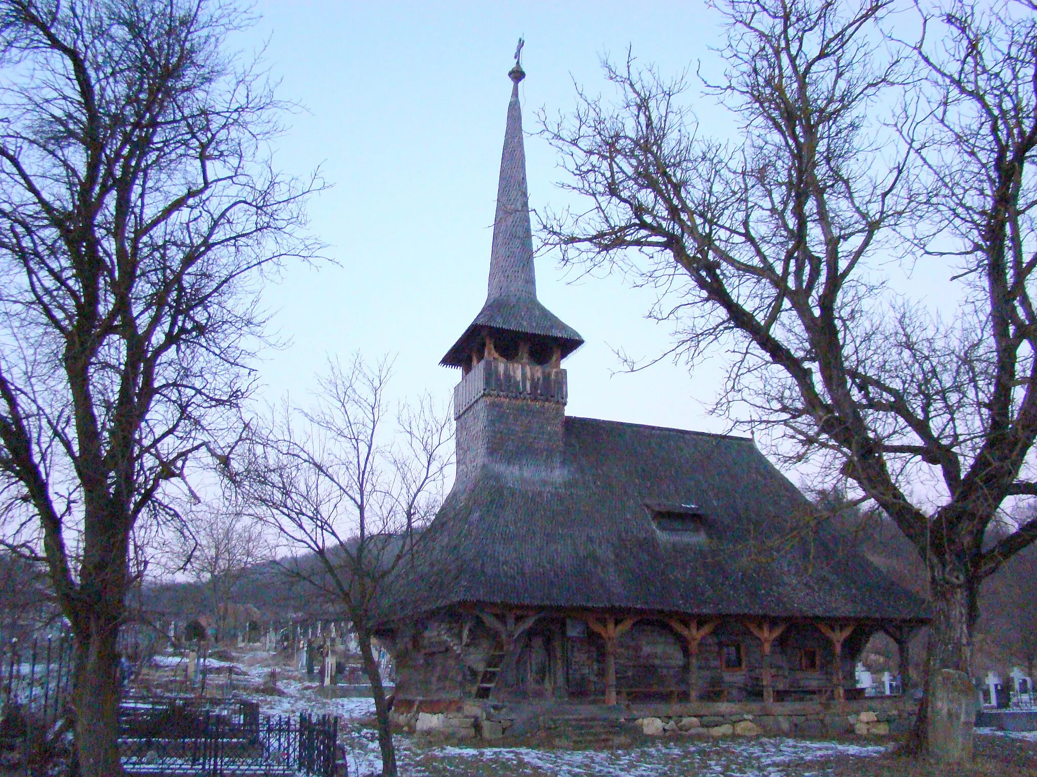Photo showing: Wooden church of Saint Nicholas in Creaca, Sălaj County, Romania