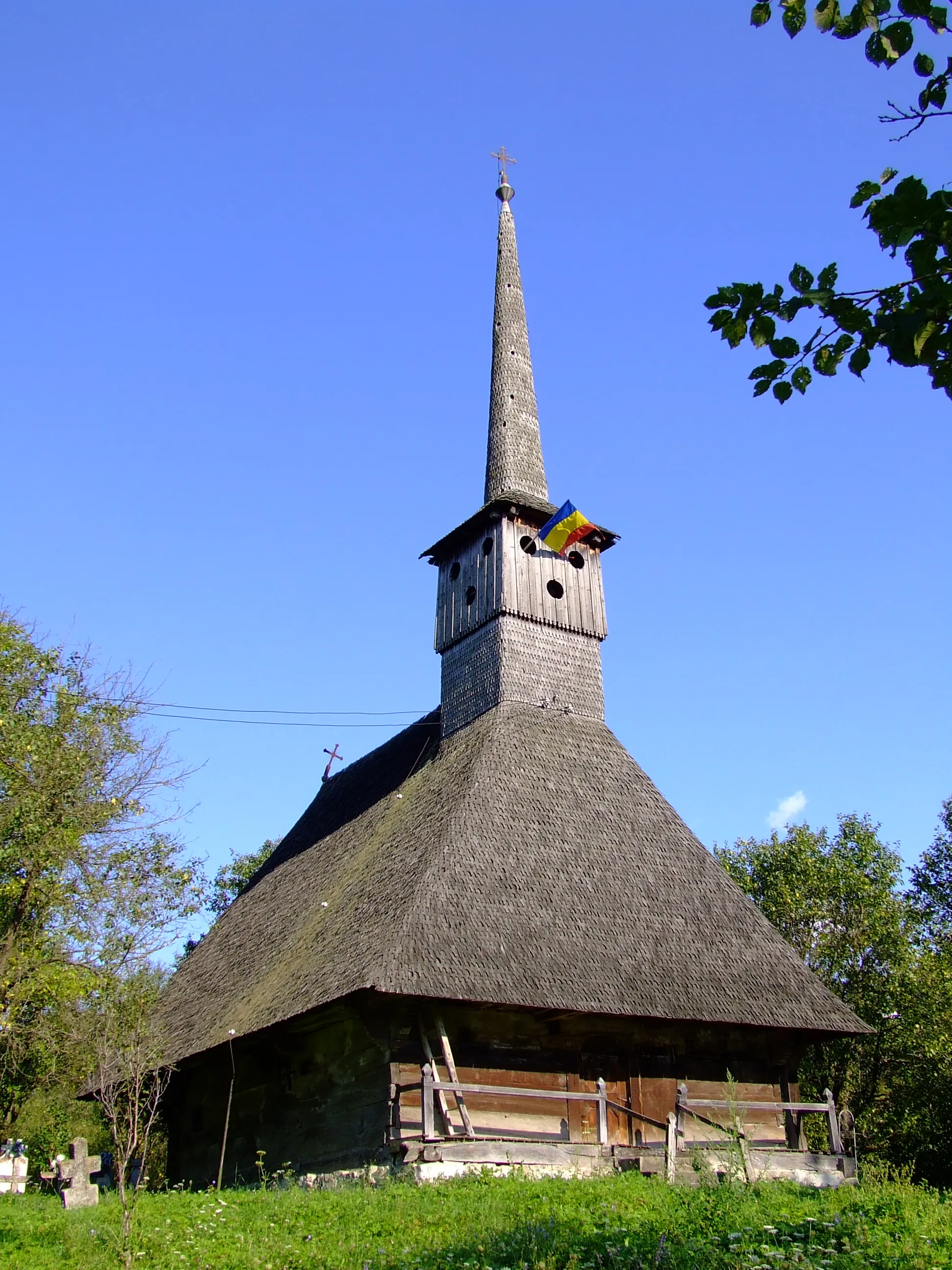 Photo showing: Biserica de lemn din Brebi, Sălaj.