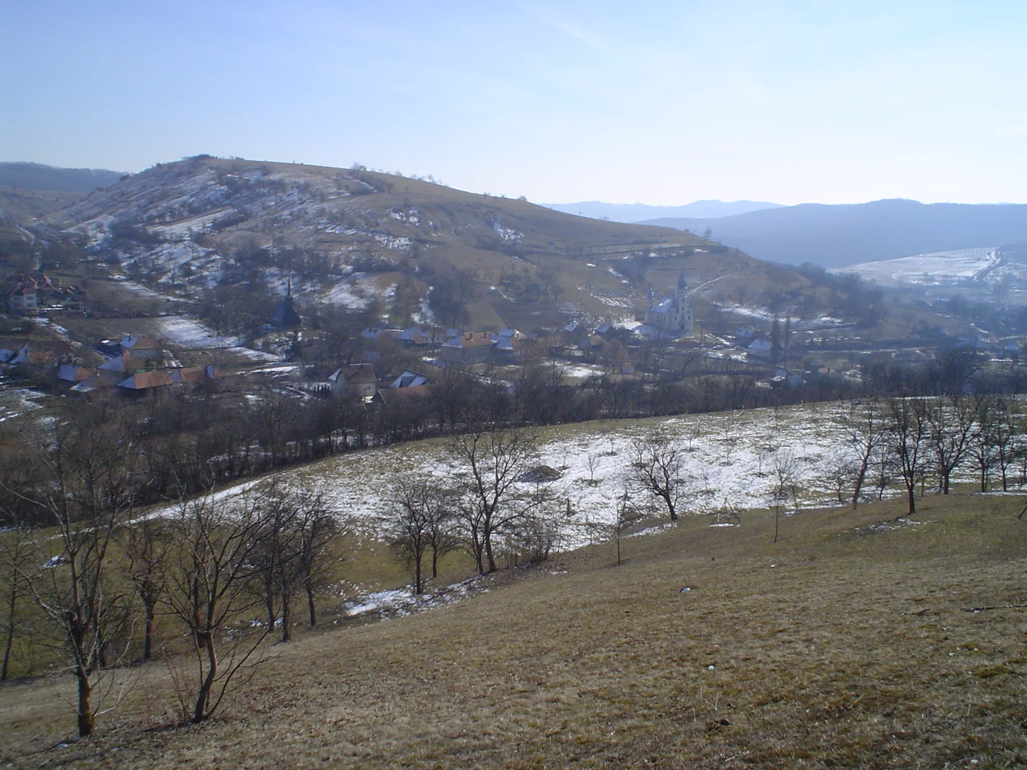 Photo showing: Panoramă a satului Brebi, comuna Cearca, județul Sălaj