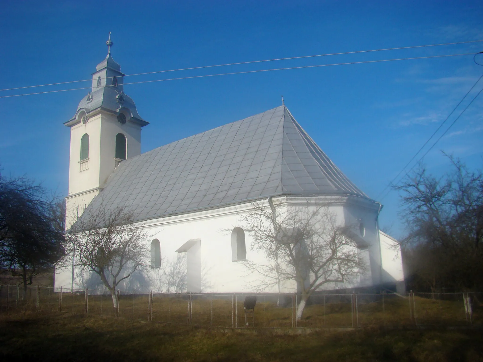 Photo showing: Reformed church in Doba Mică, Sălaj County, Romania