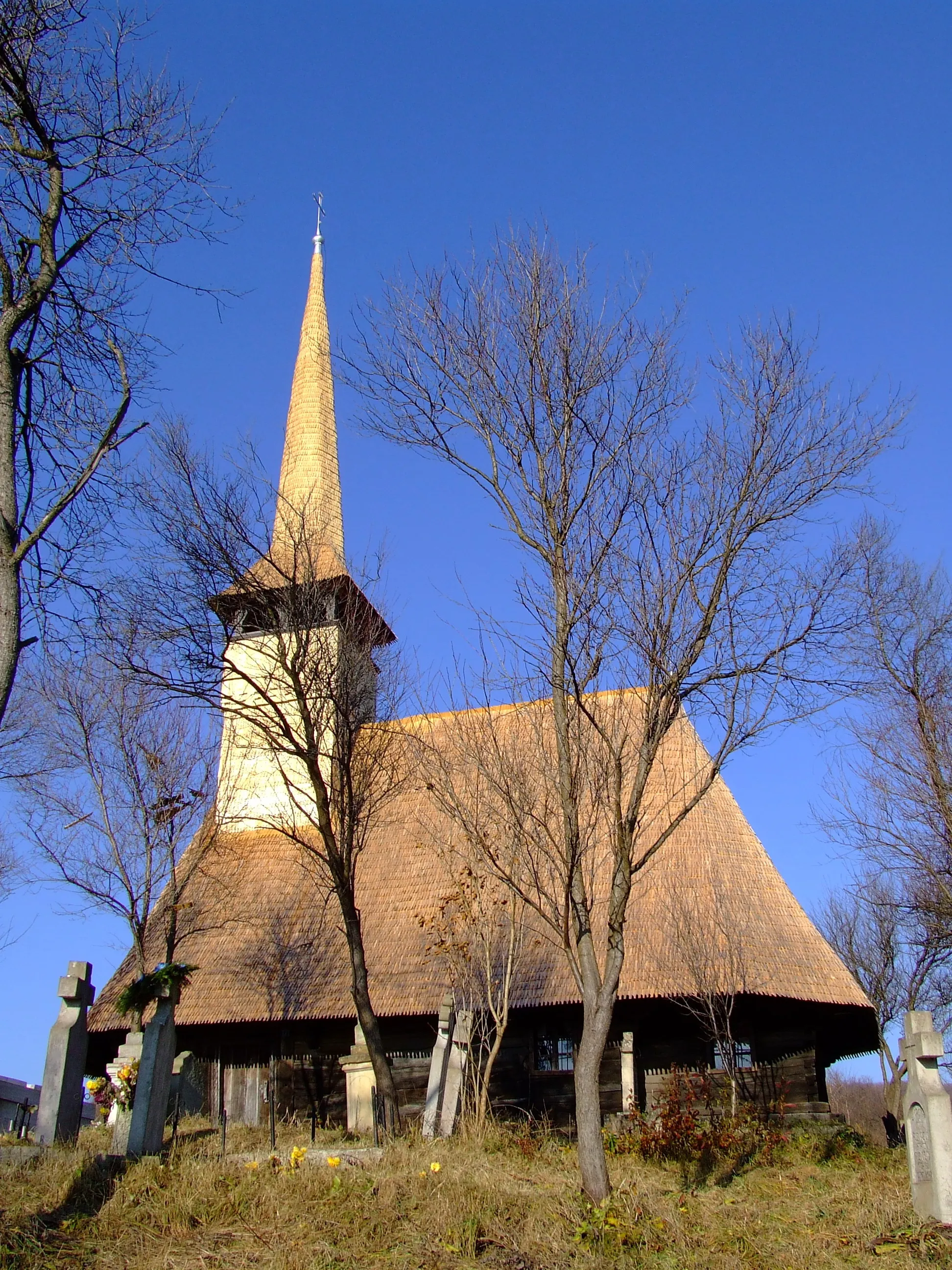 Photo showing: Biserica de lemn din Bârsău Mare