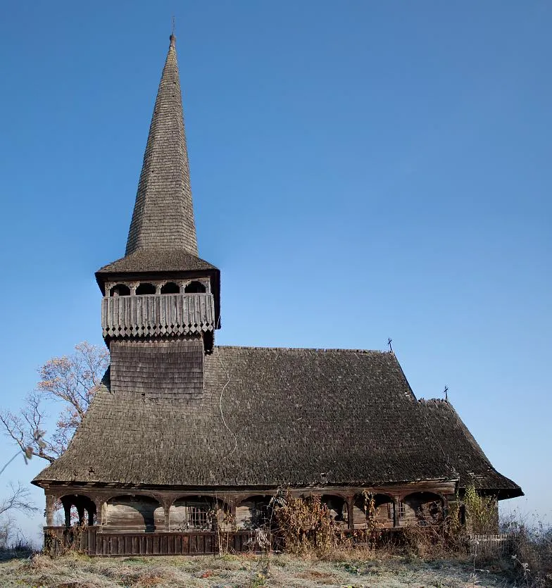 Photo showing: Biserica de lemn din Sânmihaiu Almaşului, judeţul Sălaj
