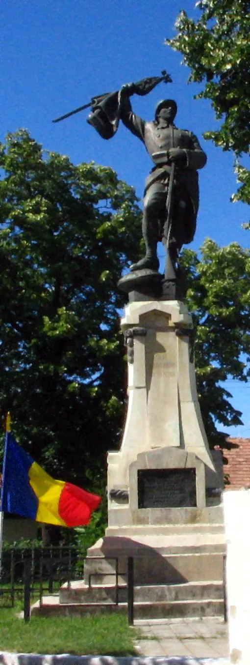 Photo showing: World War I monument in Cislău, Buzău County, Romania