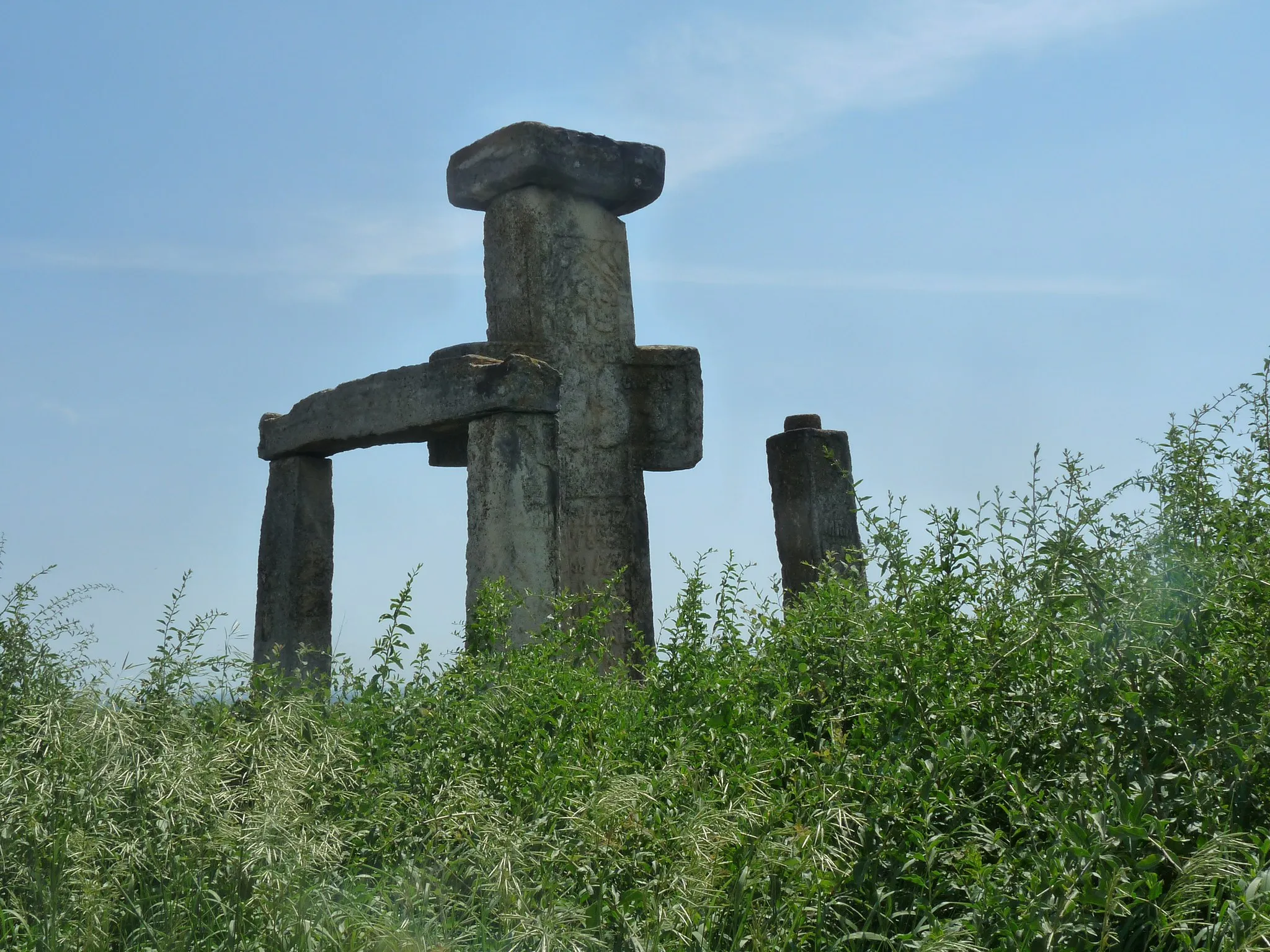Photo showing: Manafu cross near Greceanca, Breaza commune, Buzău County, Romania
