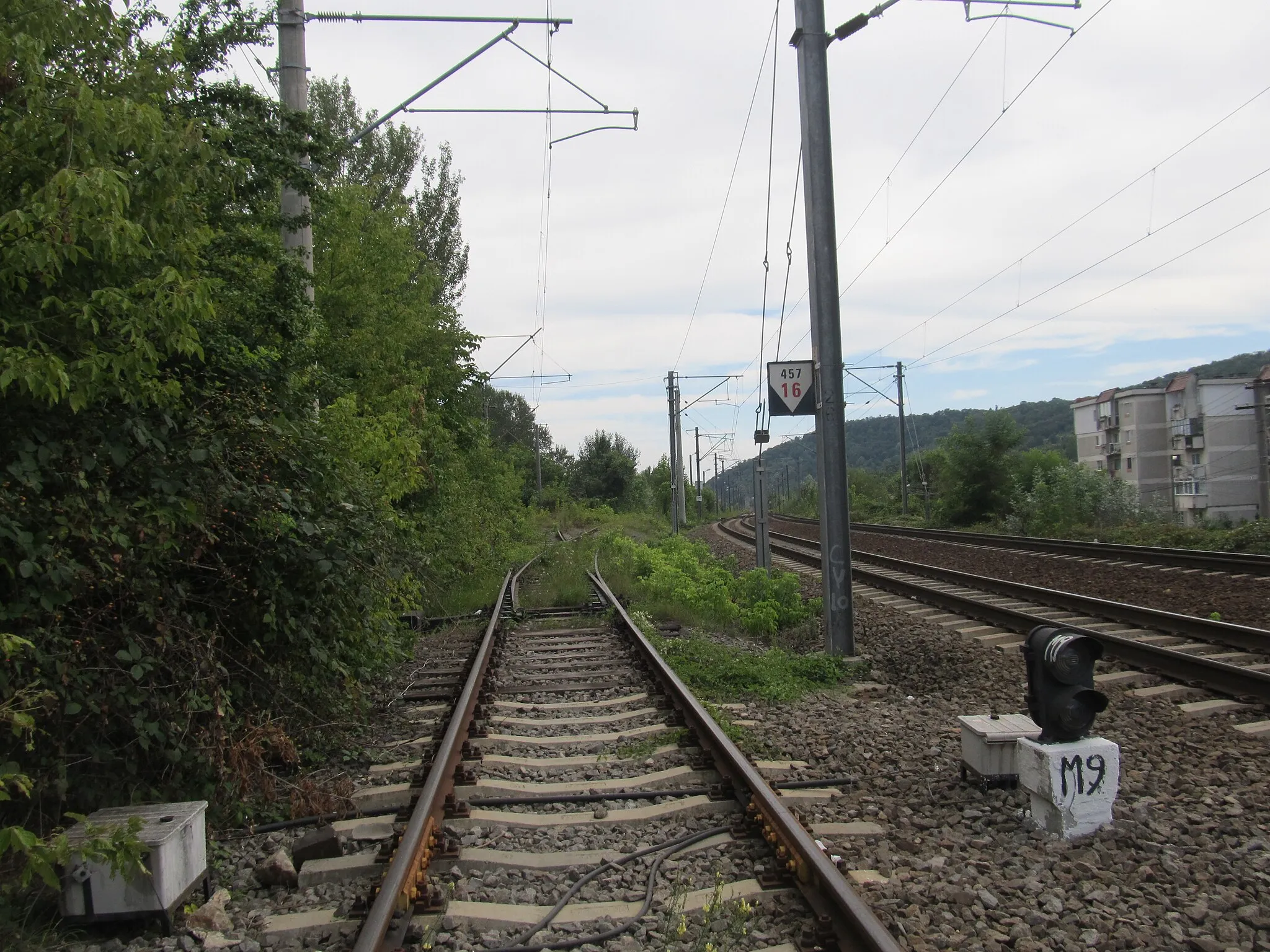 Photo showing: Former railway Câmpina–Câmpinița–Telega, picture taken near Câmpina train station.