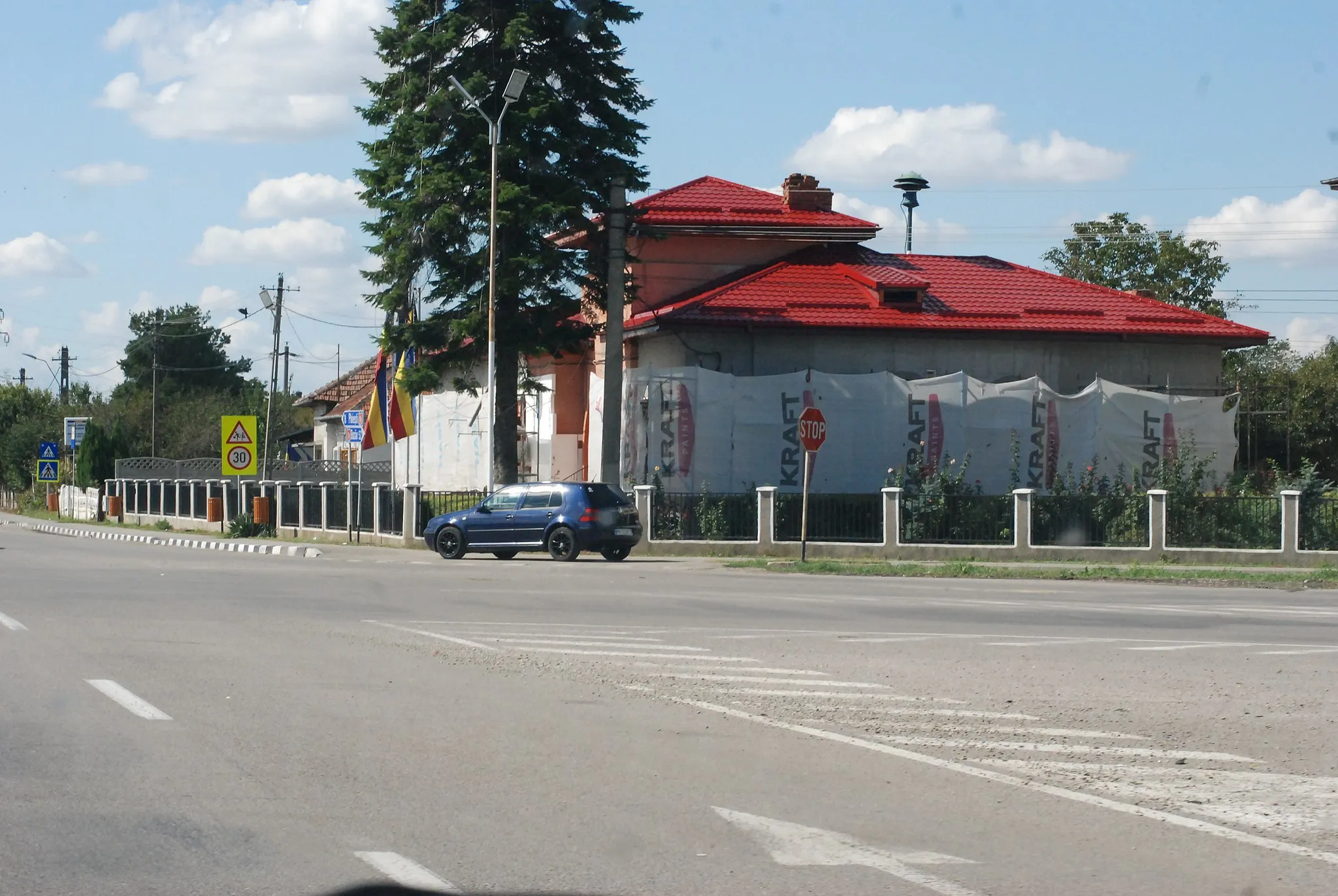 Photo showing: Town hall of Albești-Paleologu commune, Prahova County, Romania
