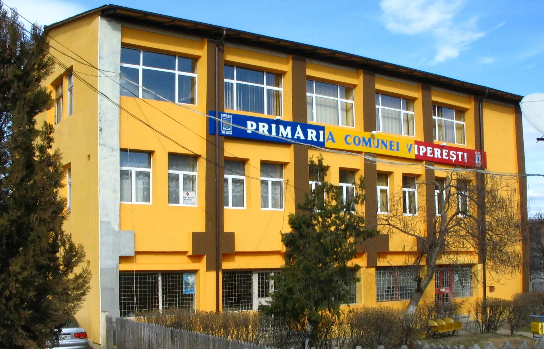 Photo showing: Vipereşti, Buzău County, Romania town hall