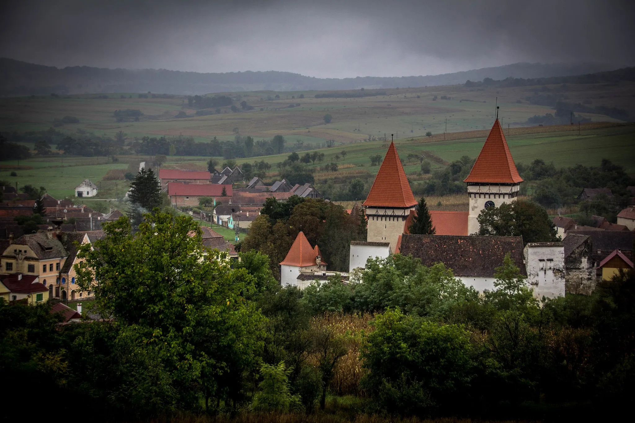 Photo showing: Ansamblul bisericii evanghelice fortificate