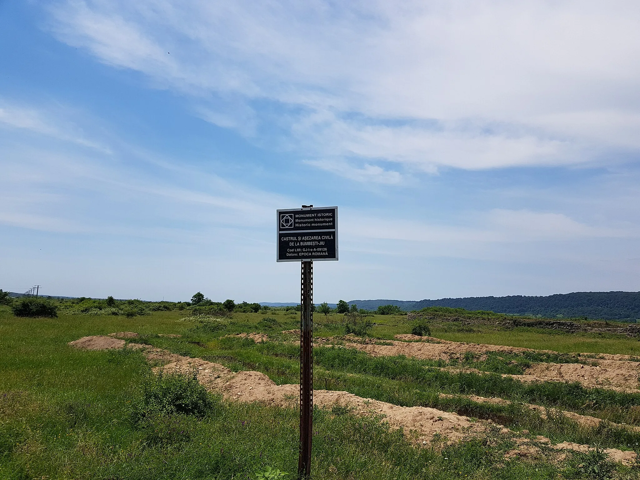 Photo showing: Castrul și așezarea civilă de la Bumbești-Jiu