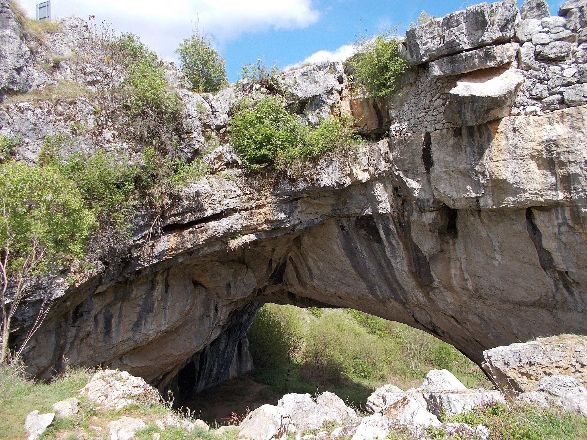Photo showing: Podul lui Dumnezeu - Complexul carstic de la Ponoarele (arie protejată)