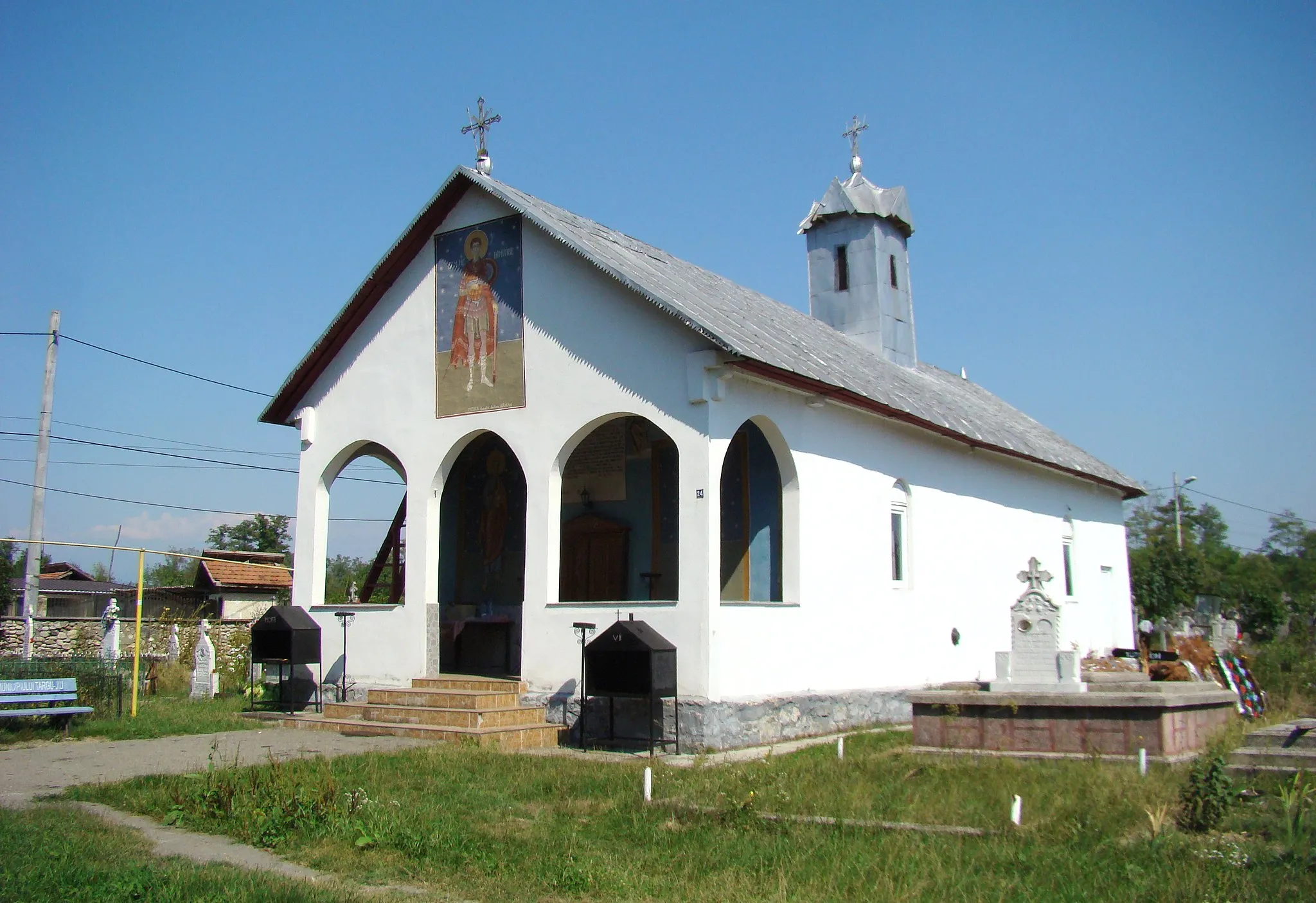 Photo showing: Orthodox church in Ursați, Gorj county, Romania