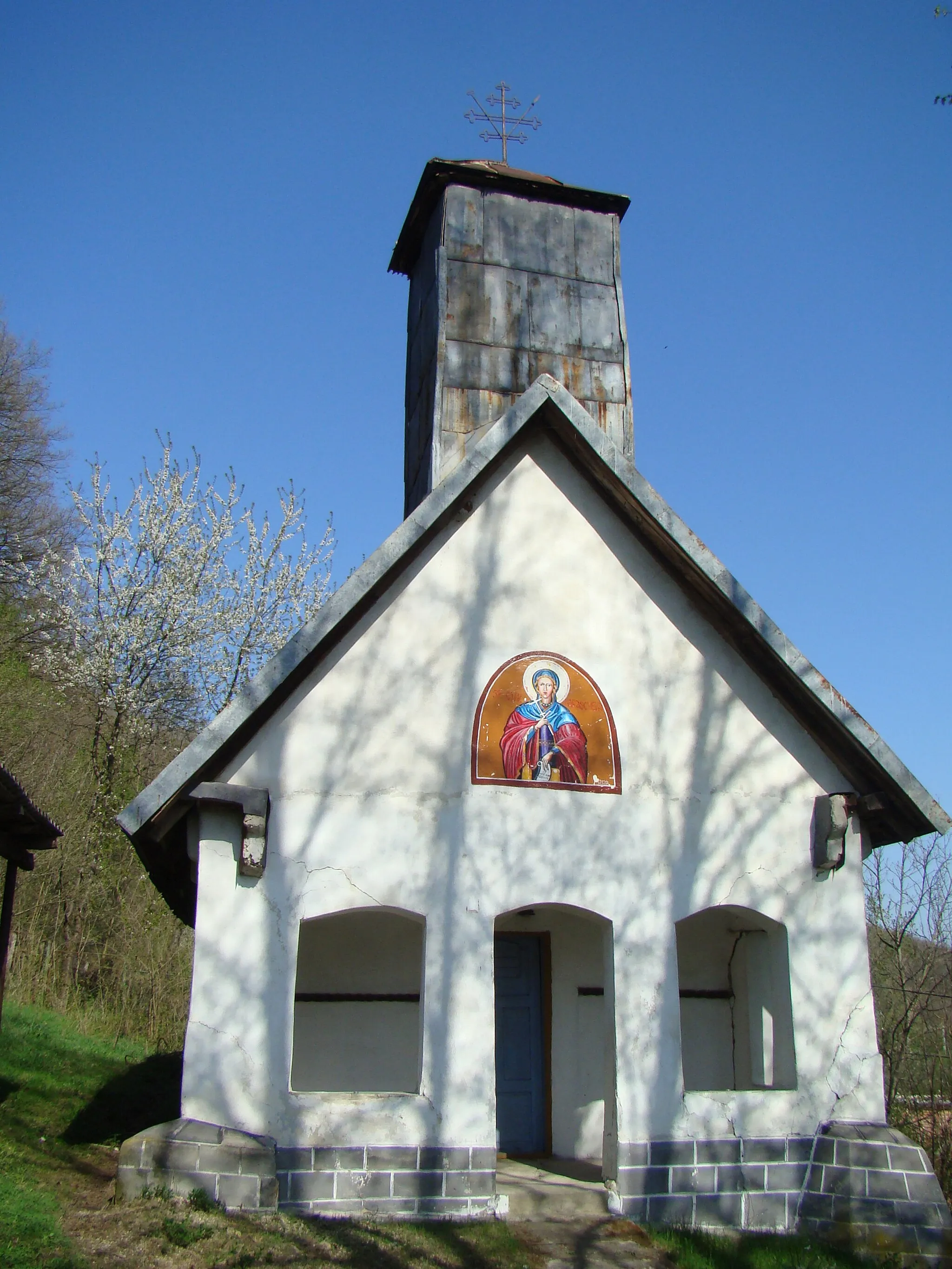 Photo showing: Wooden church in Duțești, Gorj county, Romania