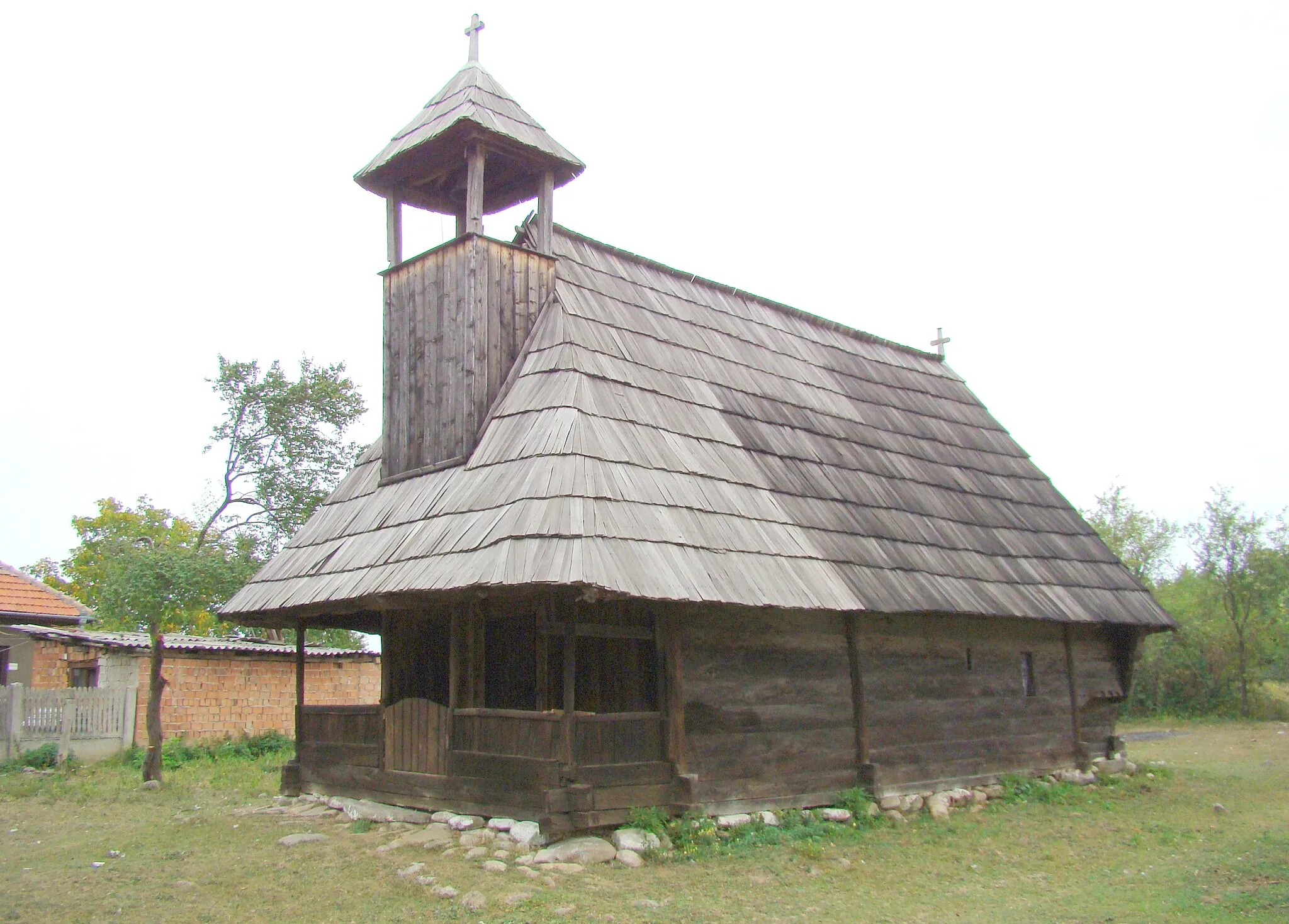 Photo showing: Biserica de lemn „Sf.Nicolae” din Lelești, județul Gorj