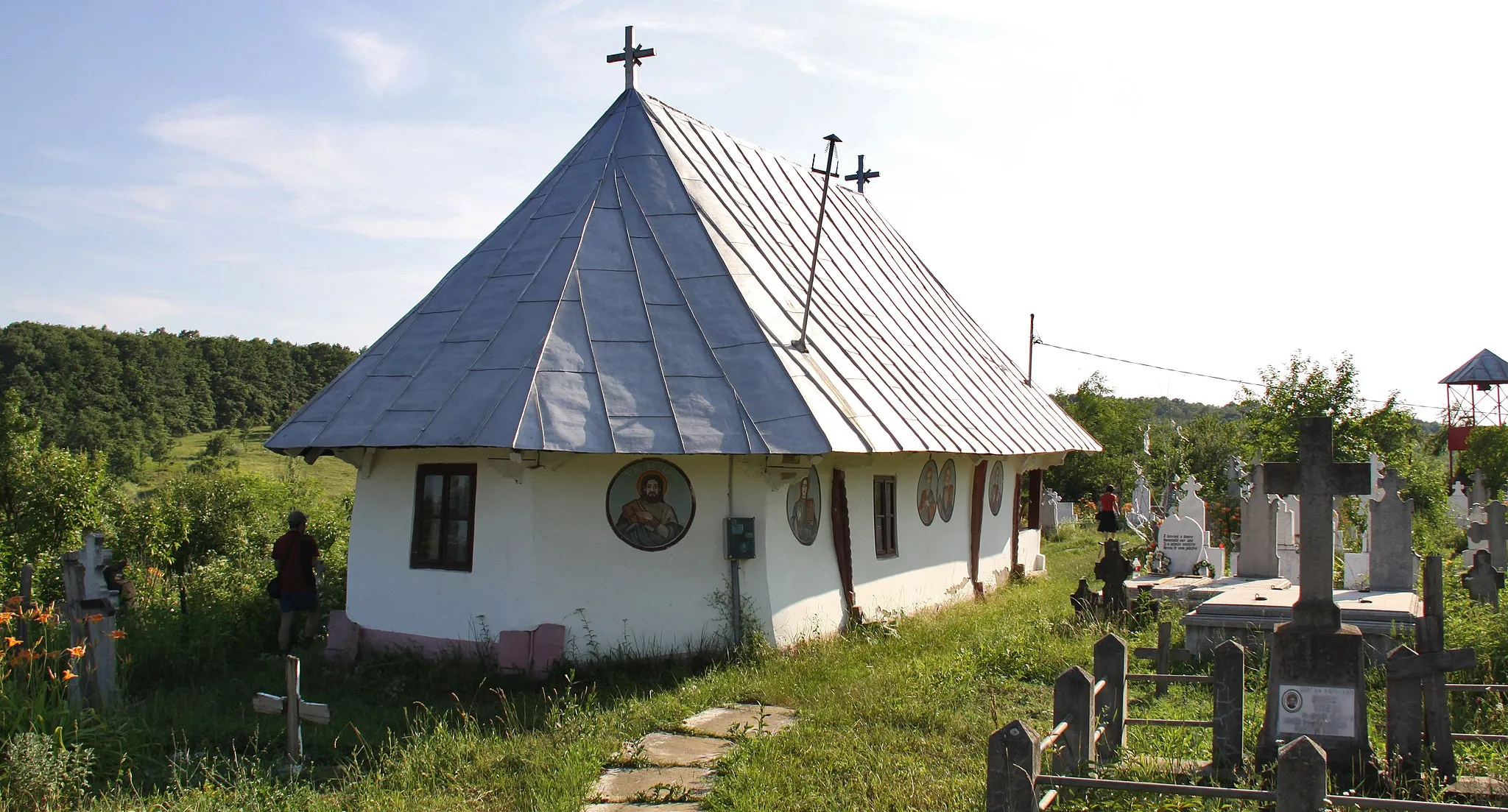 Photo showing: Cerătu de Copăcioasa, Gorj county, Romania: the wooden church, North-East side.