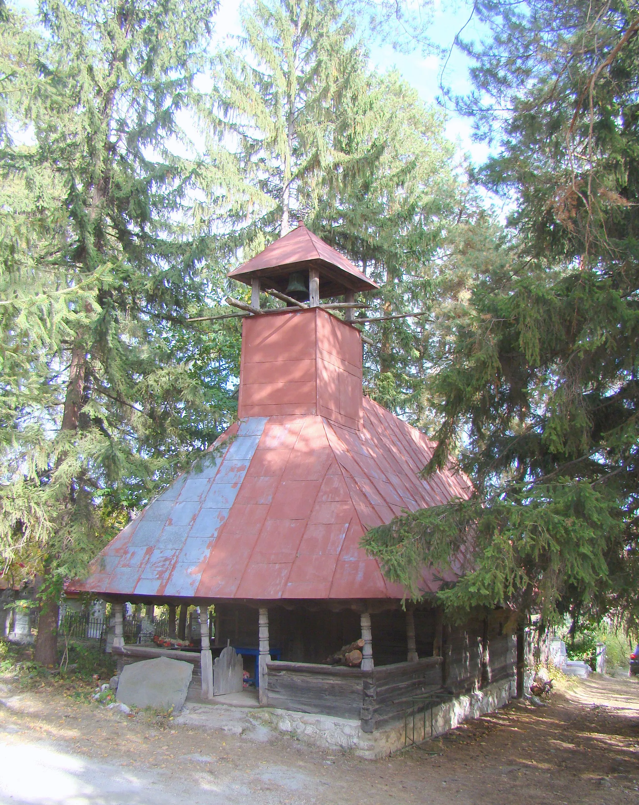 Photo showing: Wooden church  in Curpen, Gorj county, Romania