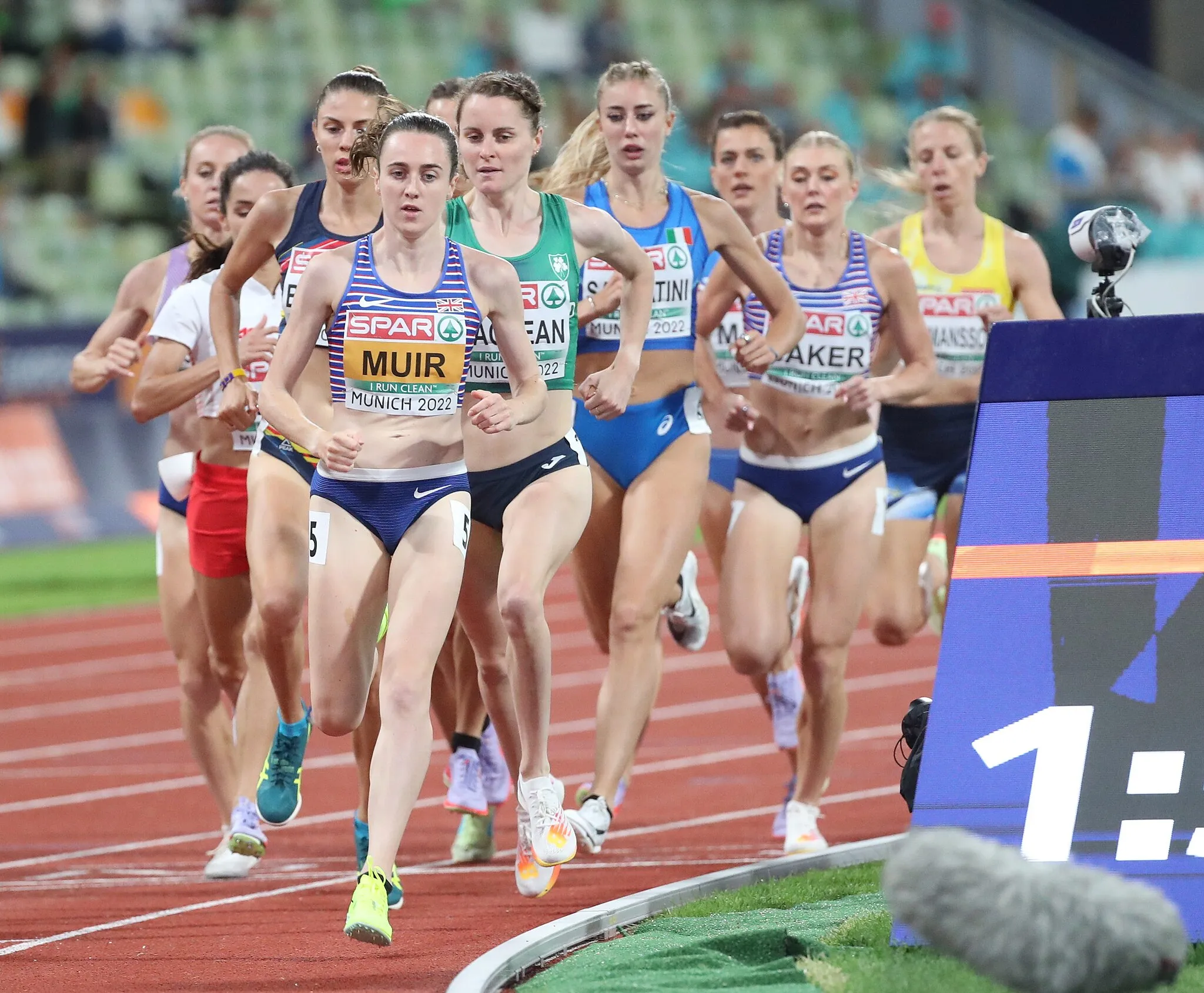 Photo showing: Final of the Women's 1500 metres at the European Athletics Championships during the European Championships Munich 2022