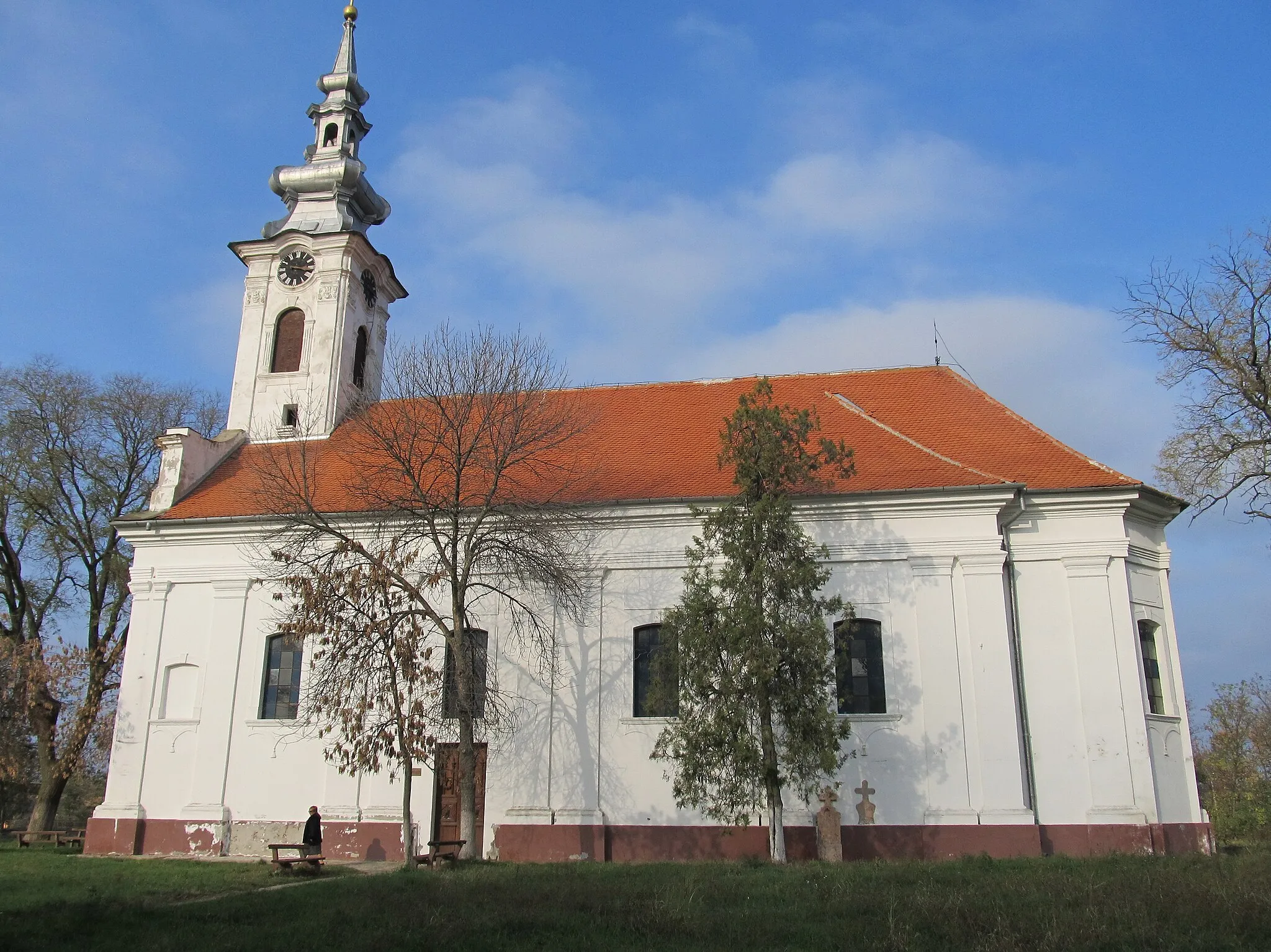 Photo showing: Serbian Orthodox church of Ascension of the Lord in Jarkovac - southern facade