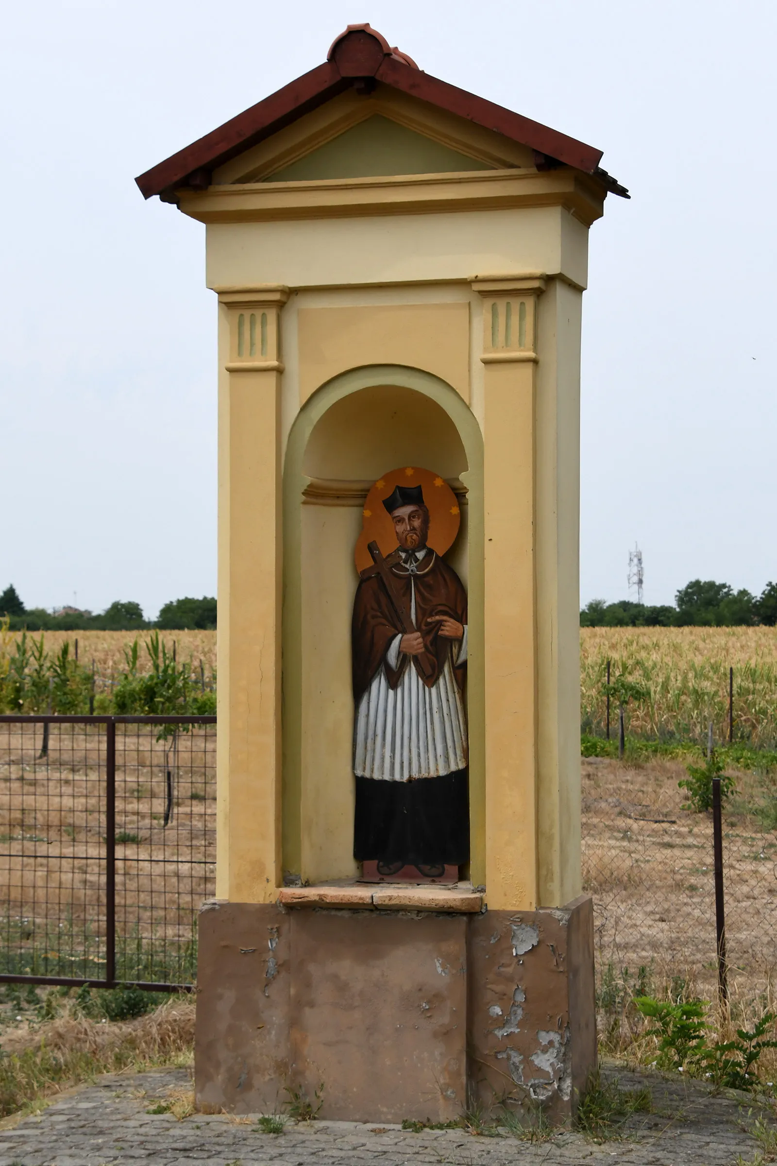 Photo showing: Saint John of Nepomuk shrine in Turnu, Romania