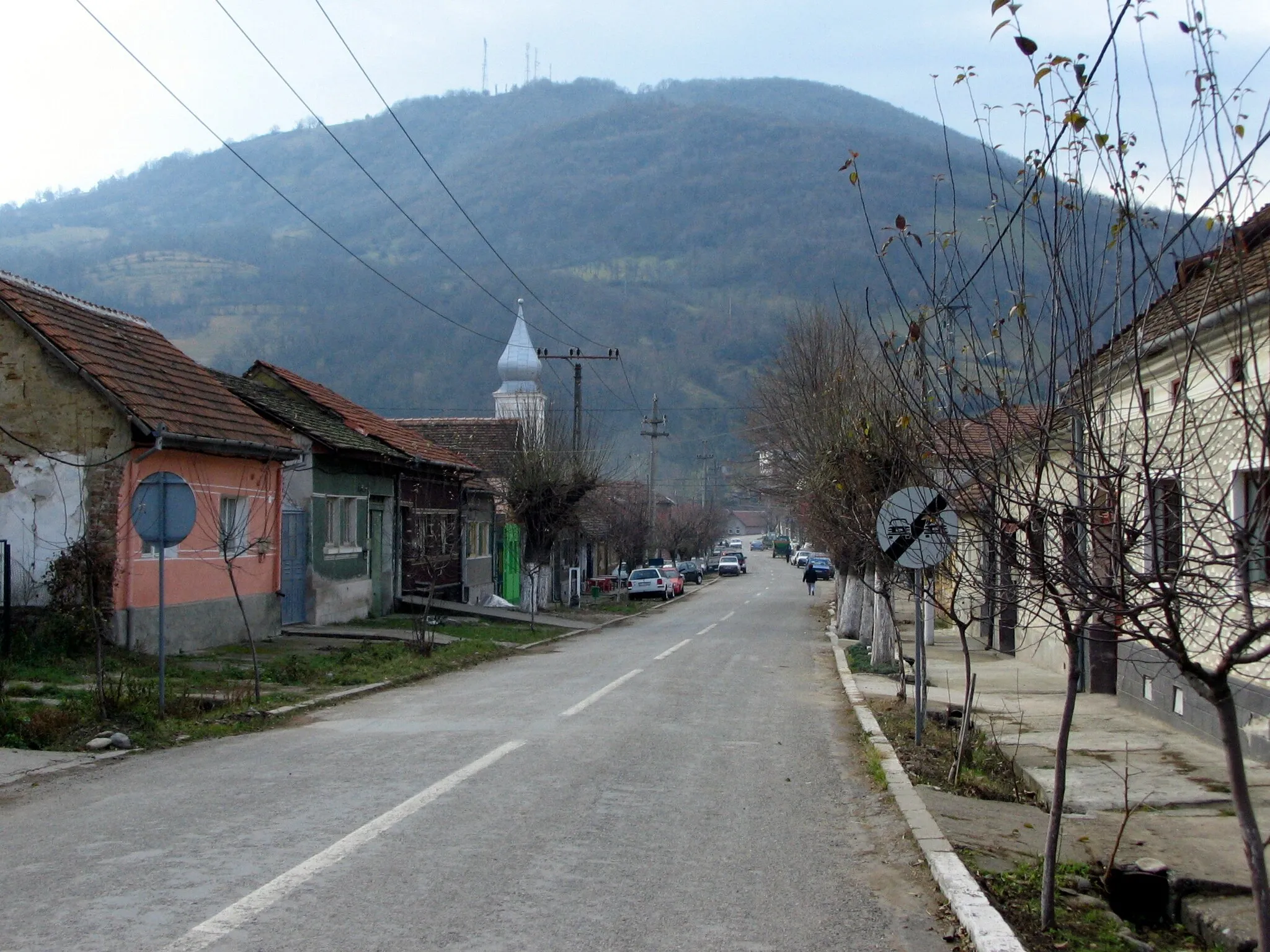 Photo showing: DN67D crossing the Pecinişca area of Băile Herculane, en:Romania