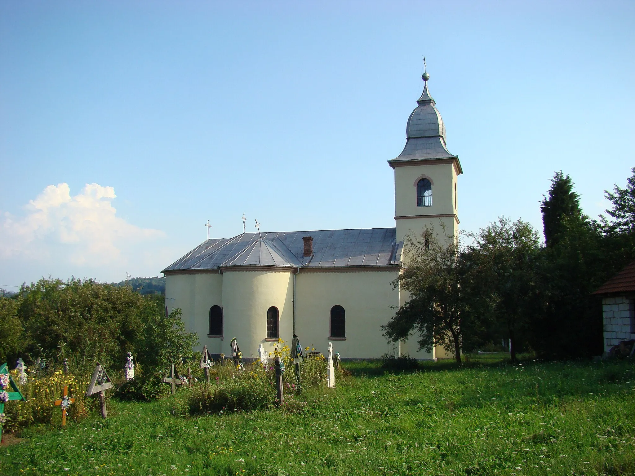 Photo showing: Biserica ortodoxă din Popești, Hunedoara