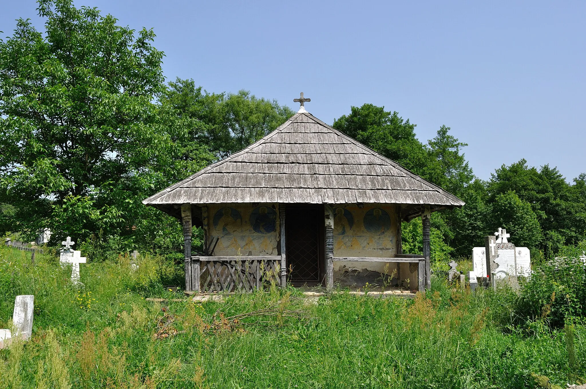 Photo showing: Biserica de lemn „Sfinții Apostoli Petru și Pavel” din Brebina,Mehedinți