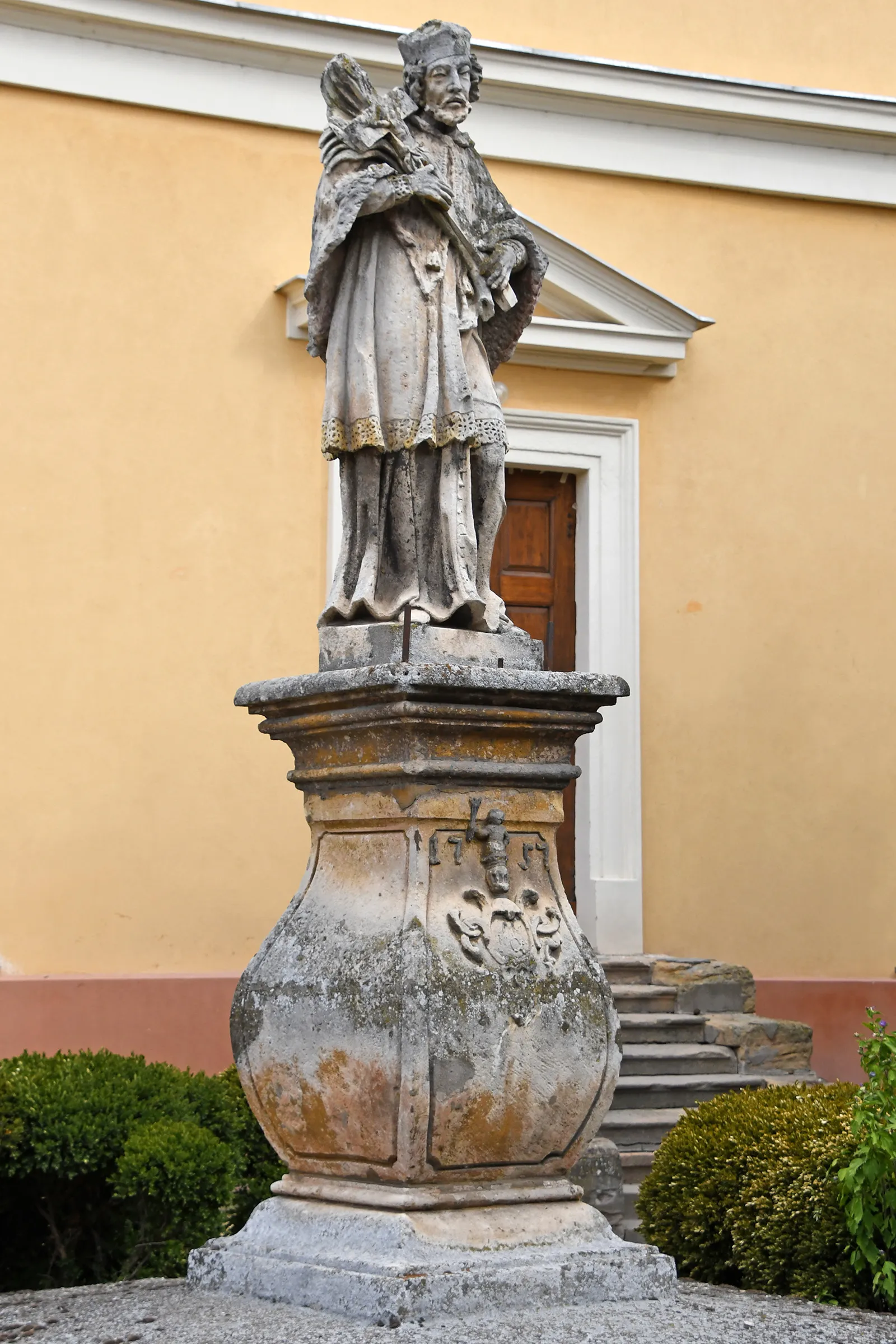 Photo showing: Statue of Saint John of Nepomuk in Sânnicolau Mare, Romania