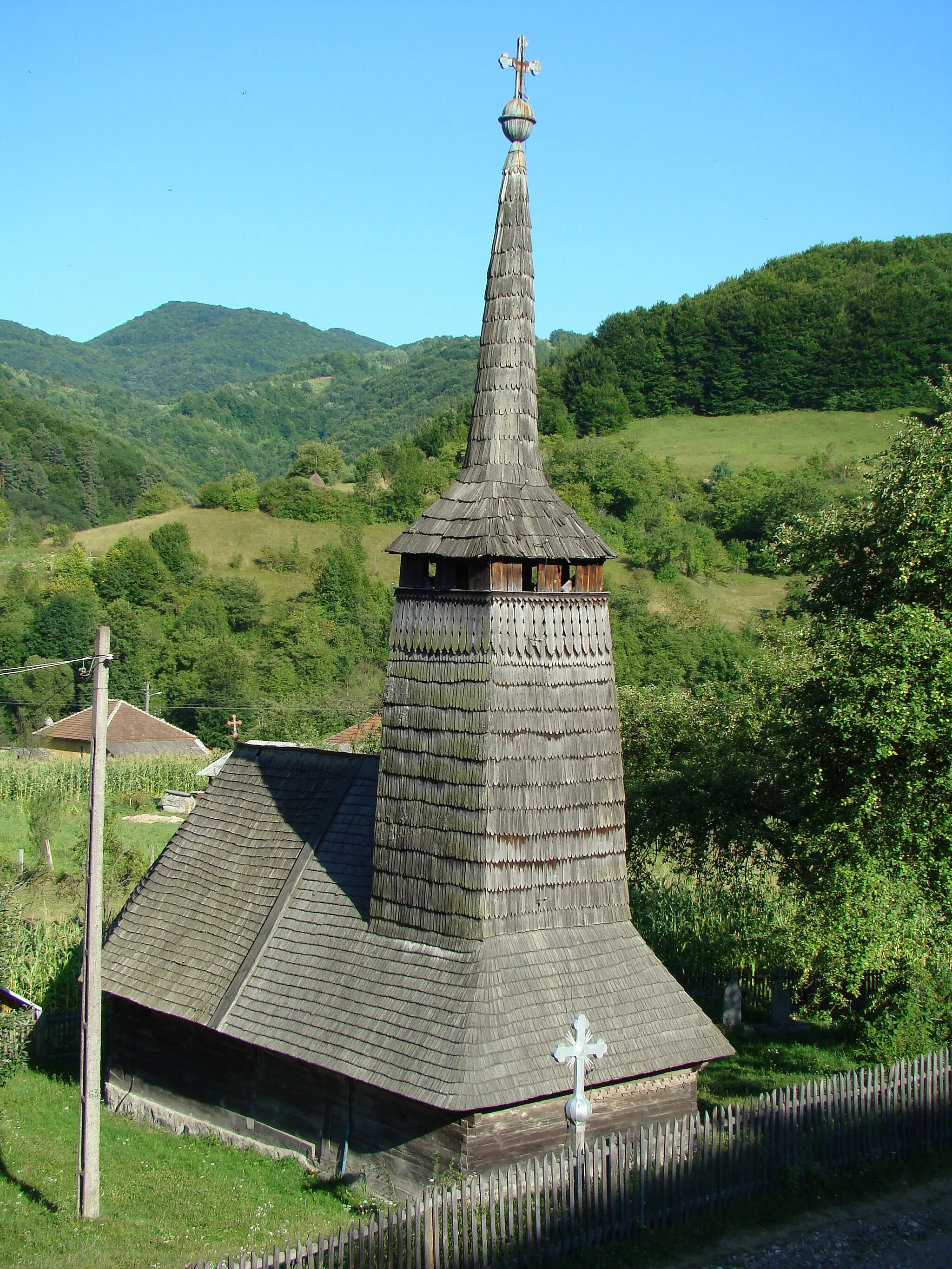 Photo showing: Biserica de lemn din Căzănești-Hunedoara
